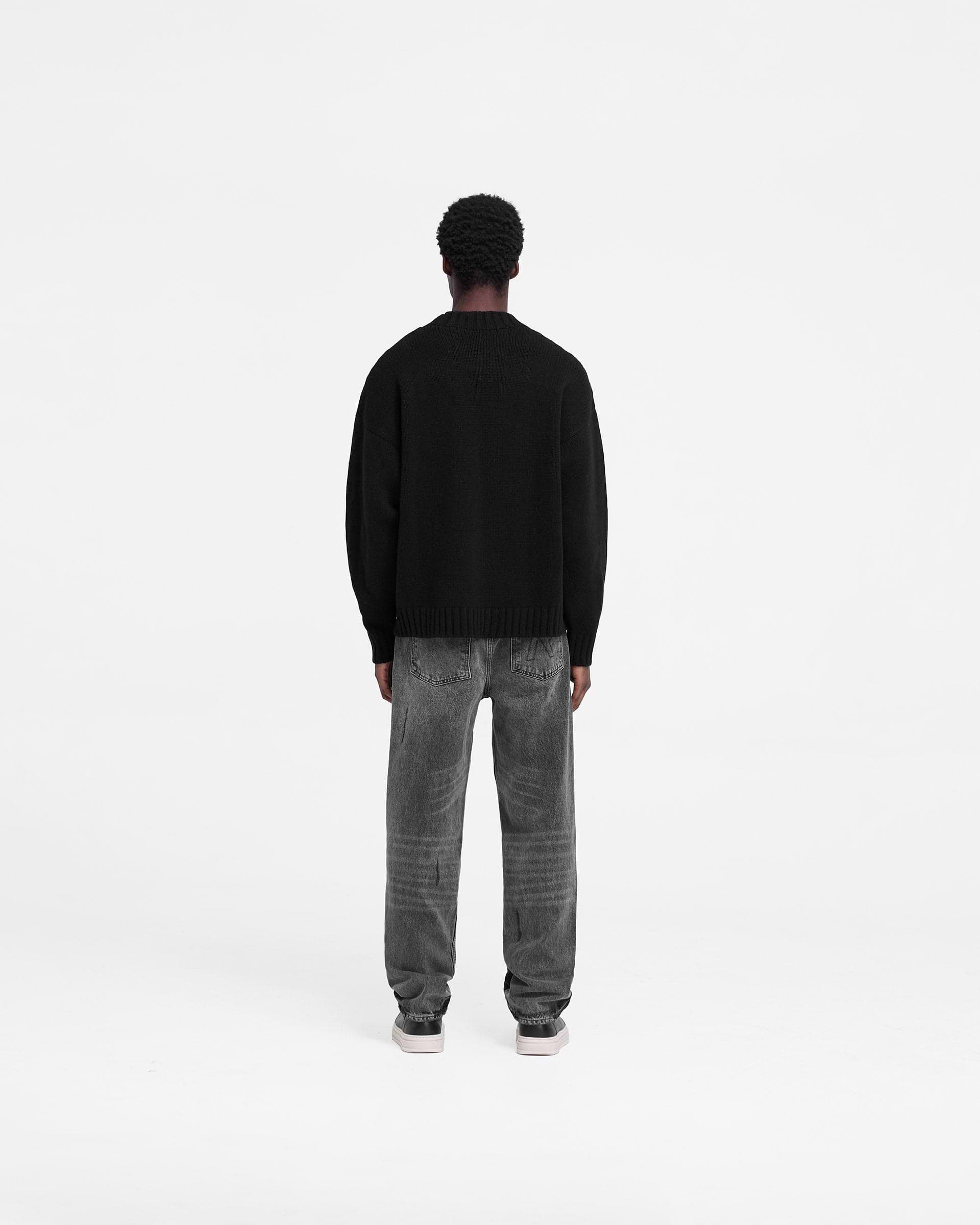 Rep Knit Jumper - Black