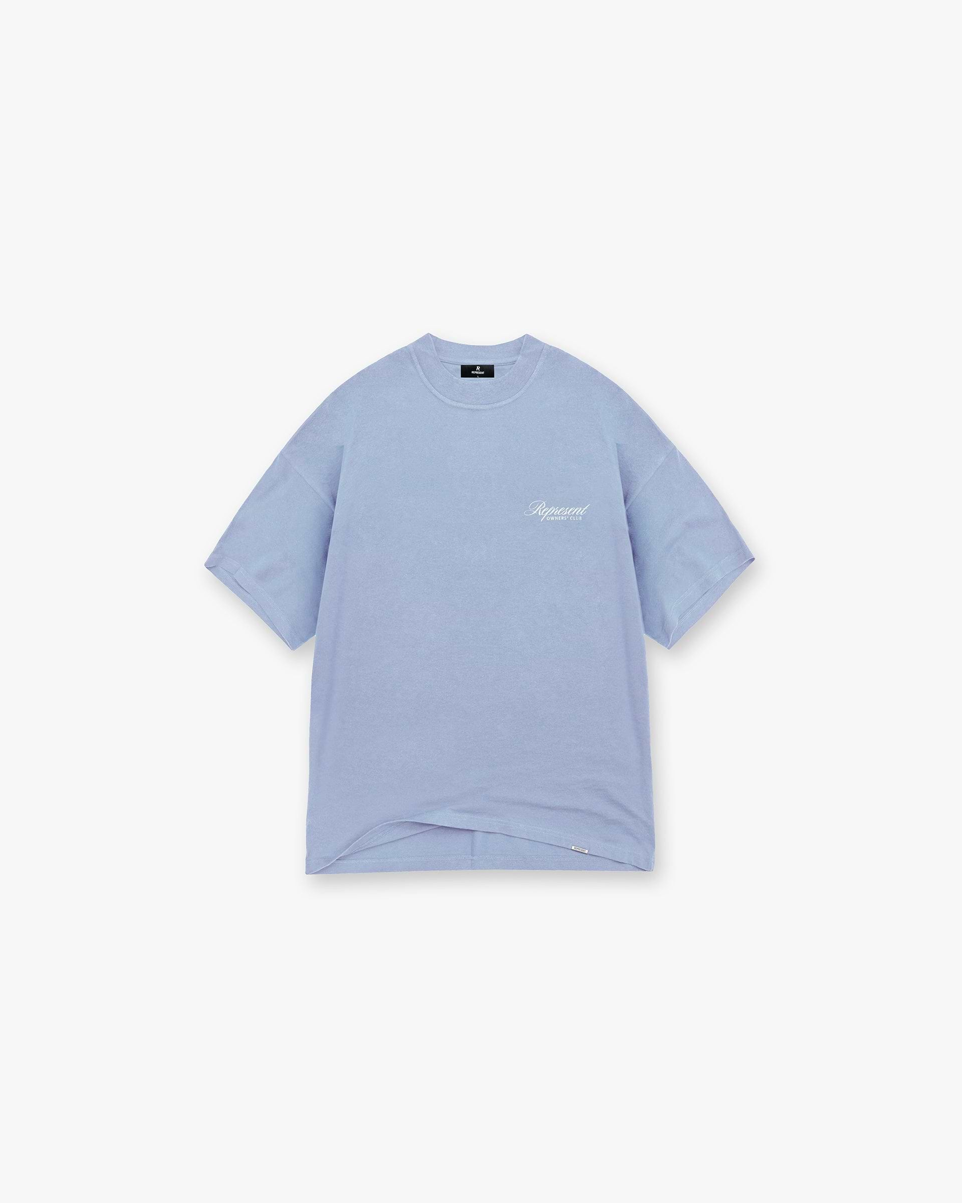 Represent Owners Club Script T-Shirt - Dusty Blue