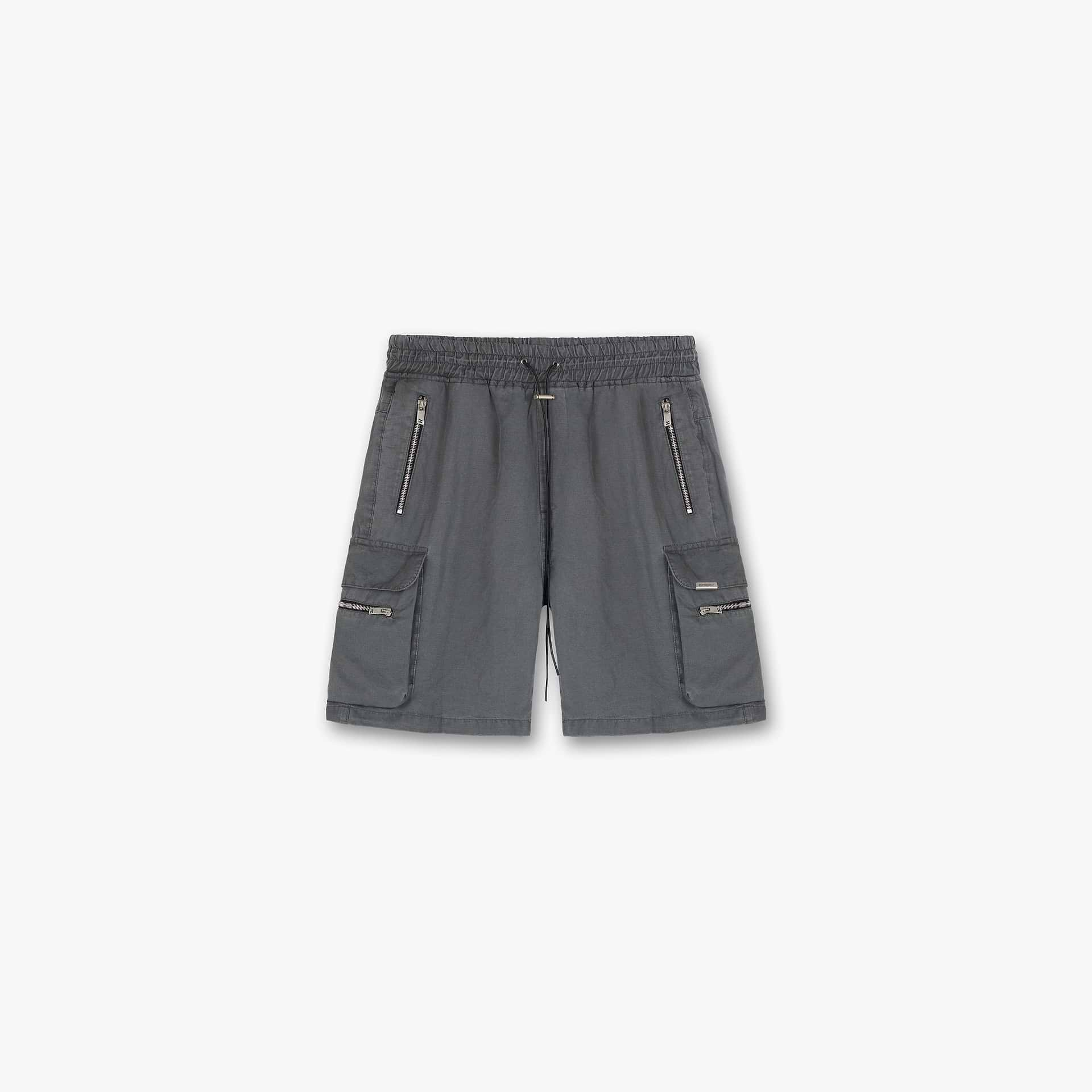 Military Shorts - Washed Black