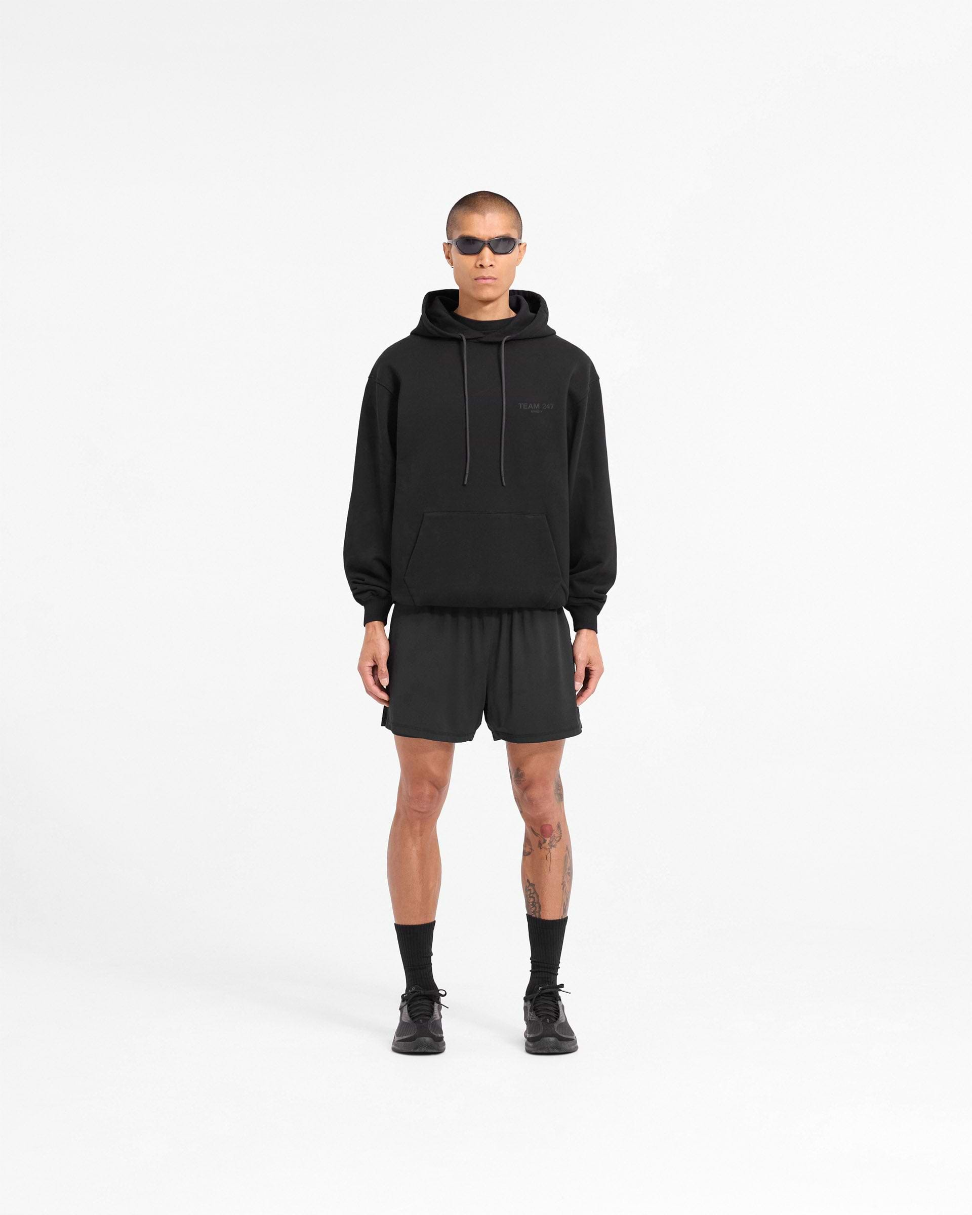 Team 247 Oversized Hoodie - Matte Black