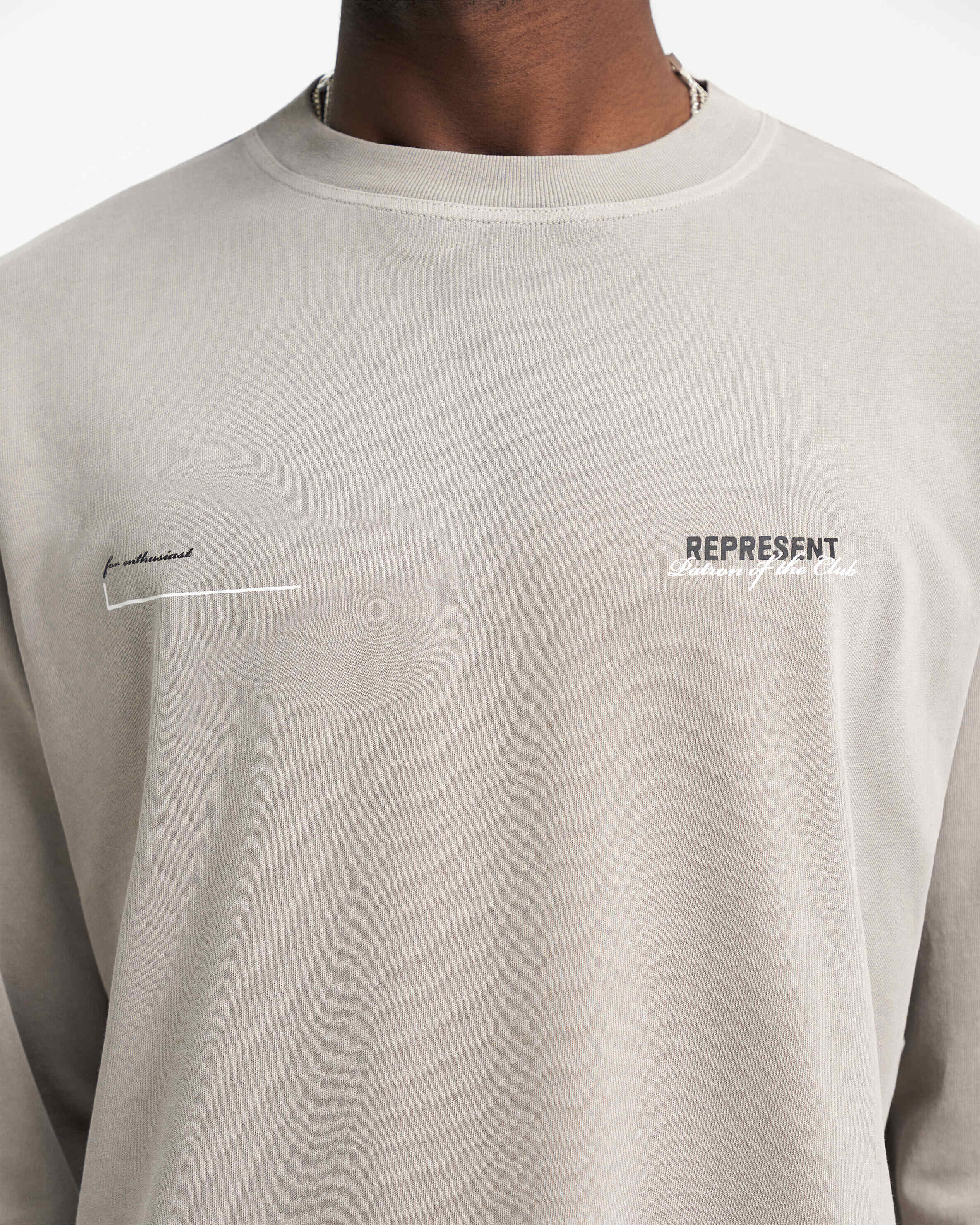 Patron Of The Club Long Sleeve T-Shirt - Mudstone