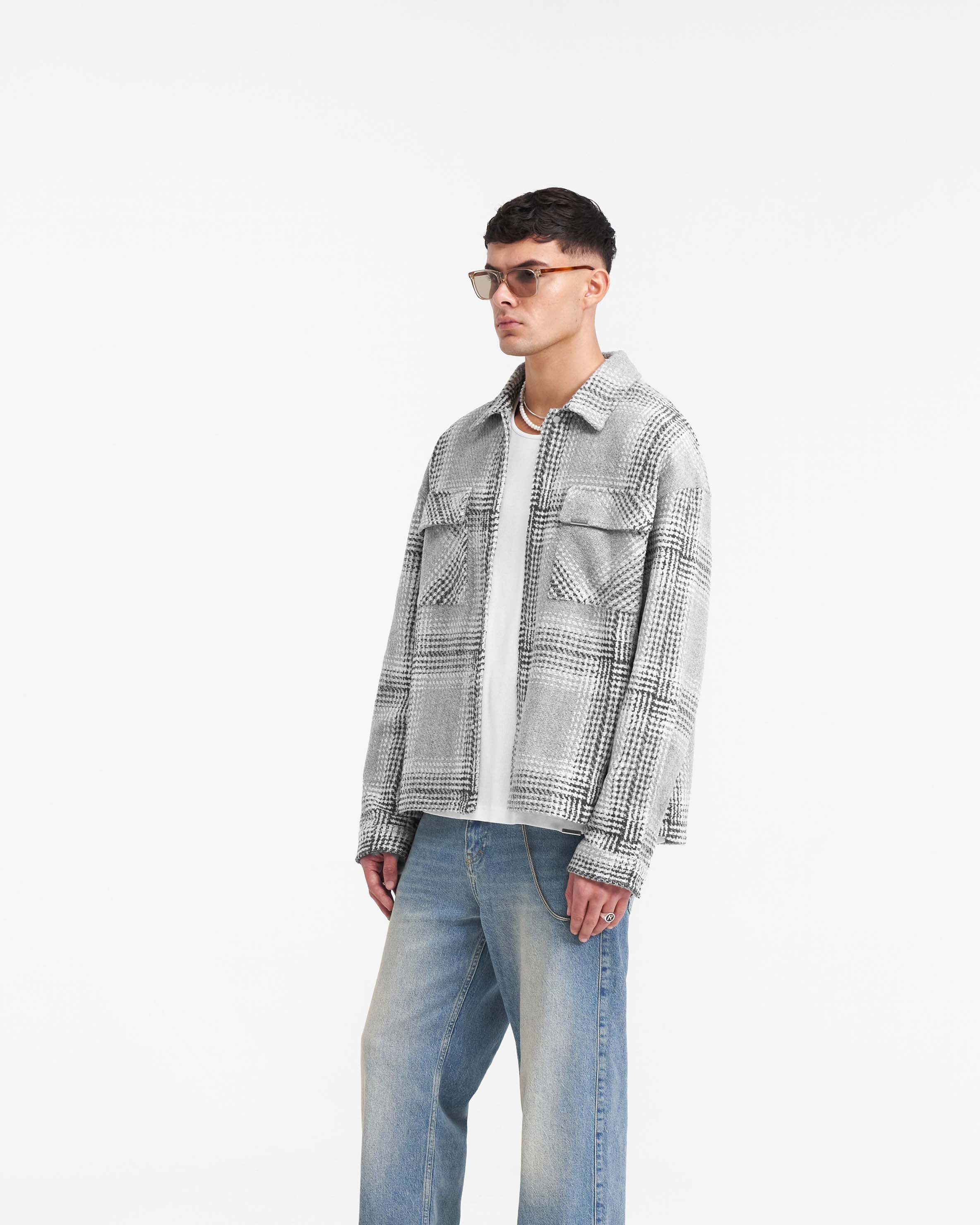 Represent Flannel Shirt - Grey Check