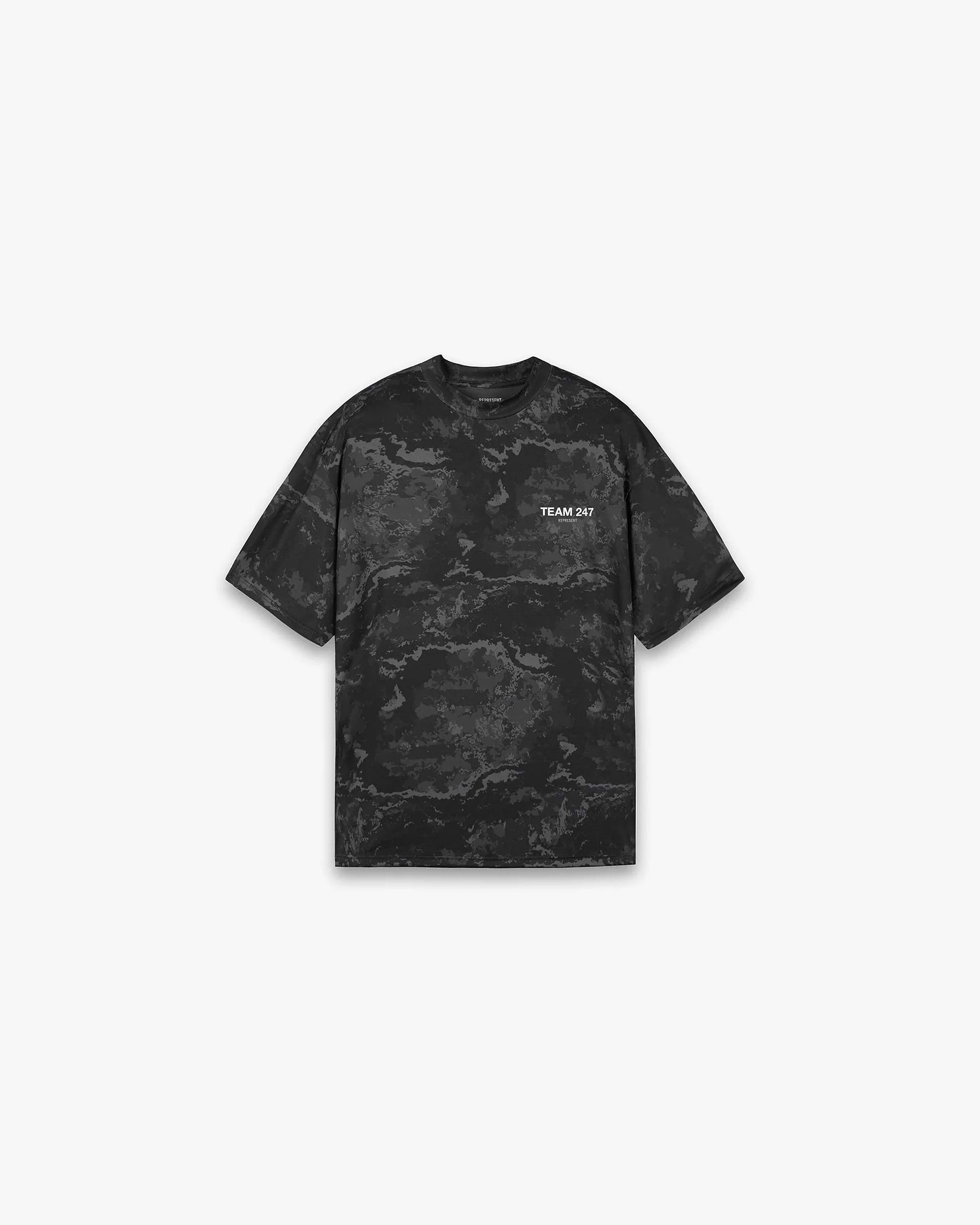 Team 247 Oversized T-Shirt - Black Camo