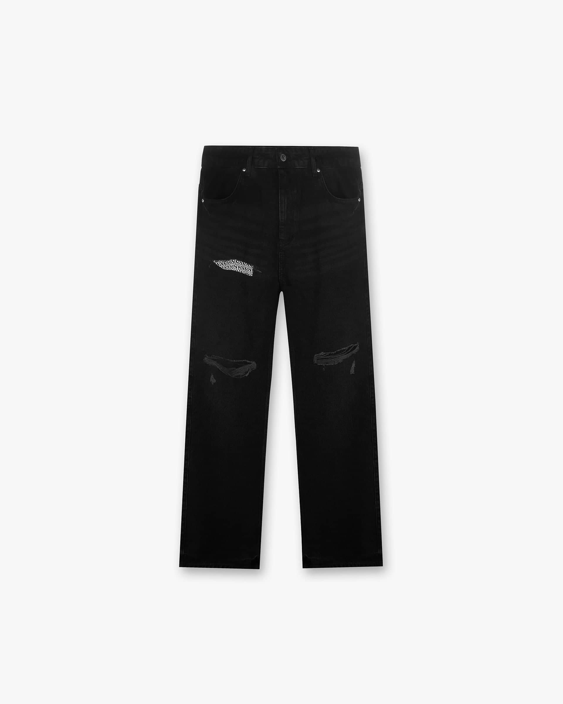 R2 Stepped Hem Denim | Off Black | REPRESENT