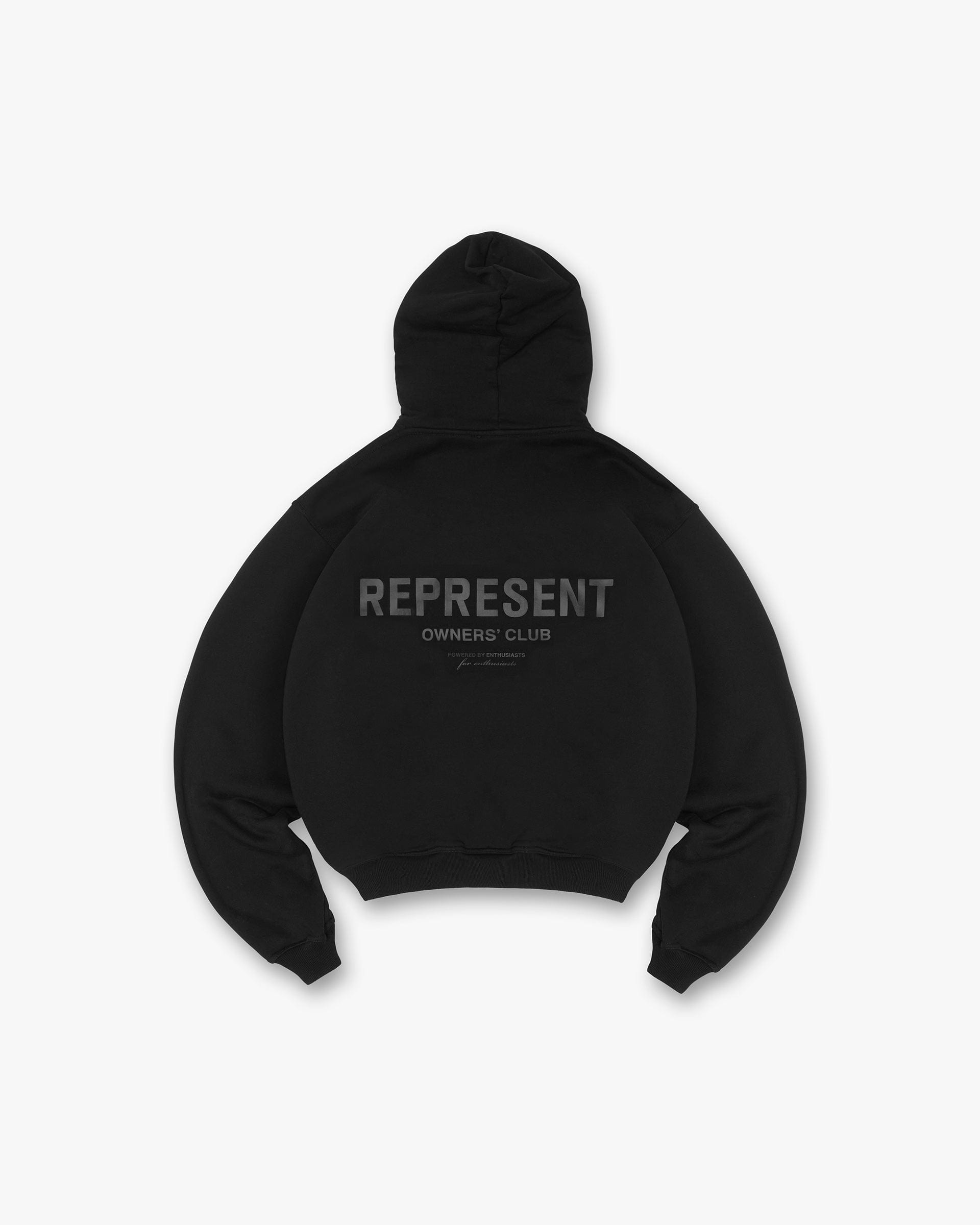 Represent Owners Club Hoodie - Black Matte