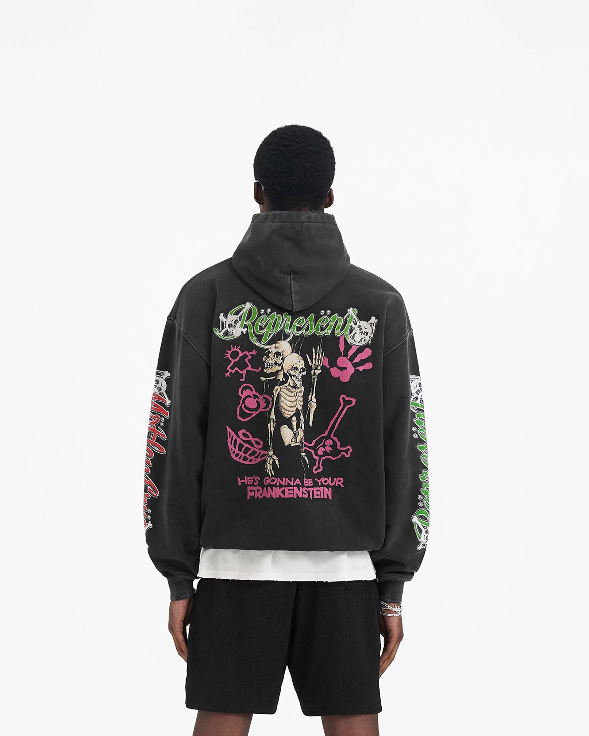 Represent x Mötley Crüe™️ Without You Hoodie - Aged Black
