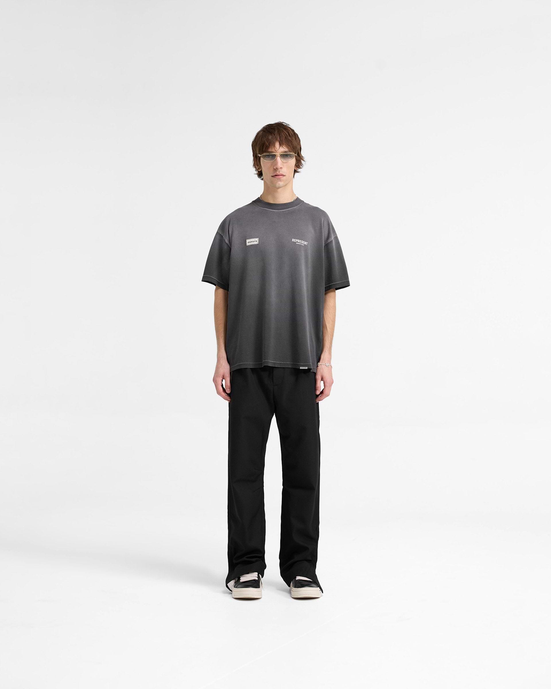 Represent X Oasis Owners Club T-Shirt | Stained Black