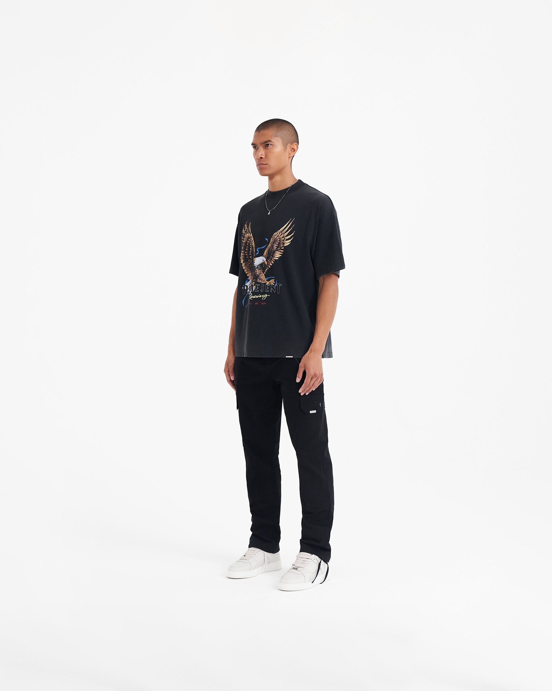 Racing Team Eagle T-Shirt - Vintage Black