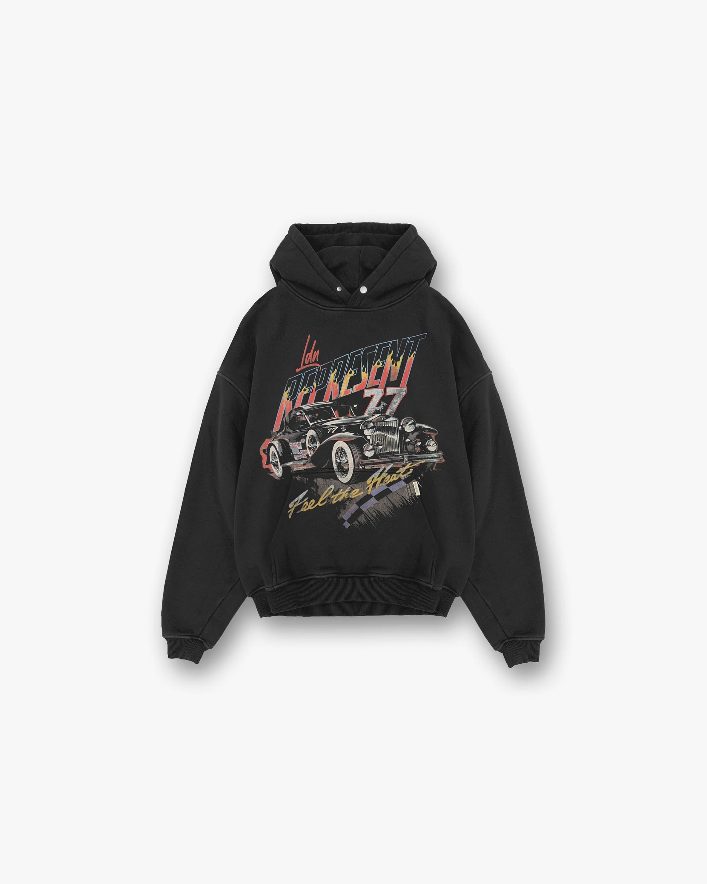 Feel The Heat Hoodie - Vintage Black