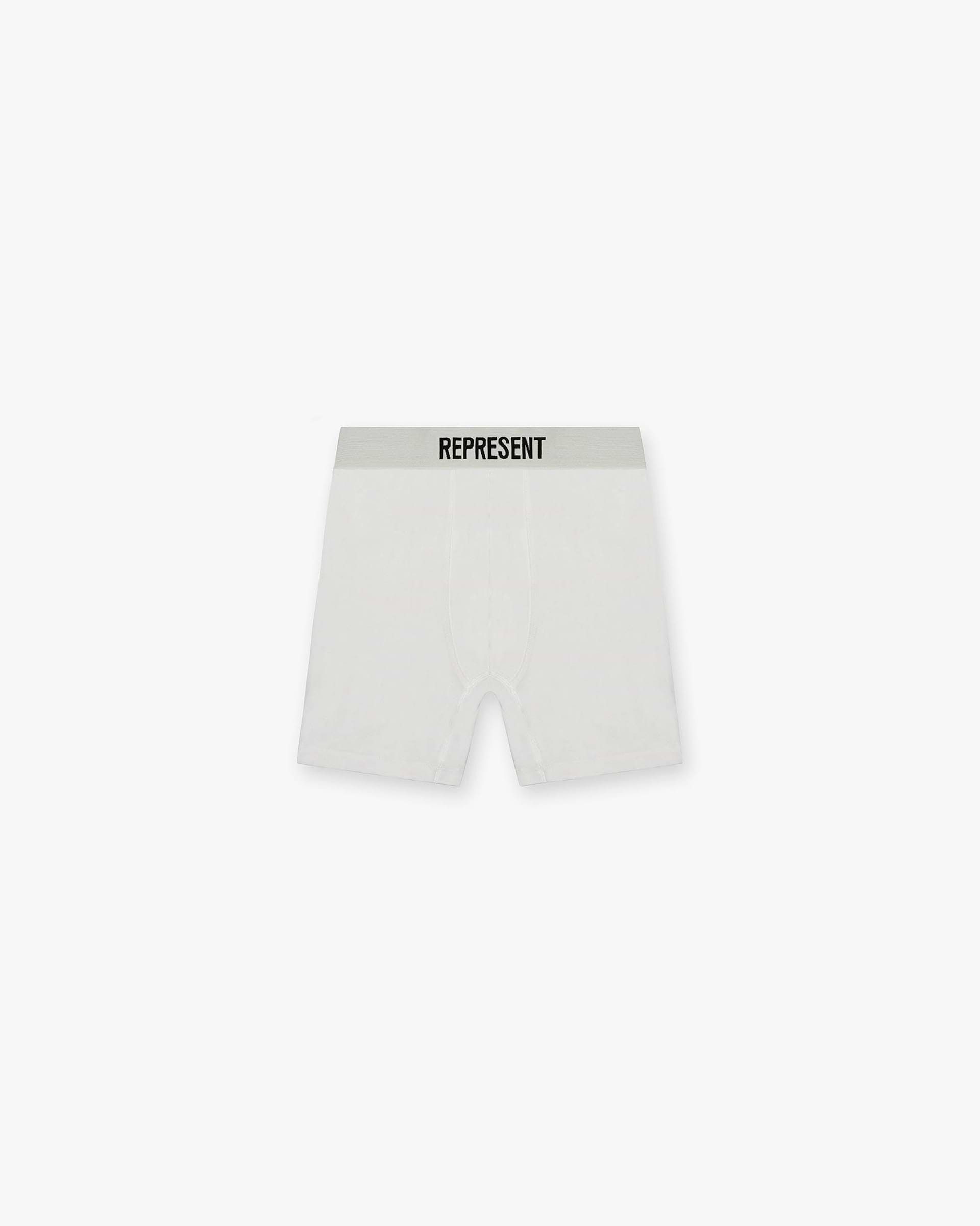 Represent Boxers 2 Pack - Flat White