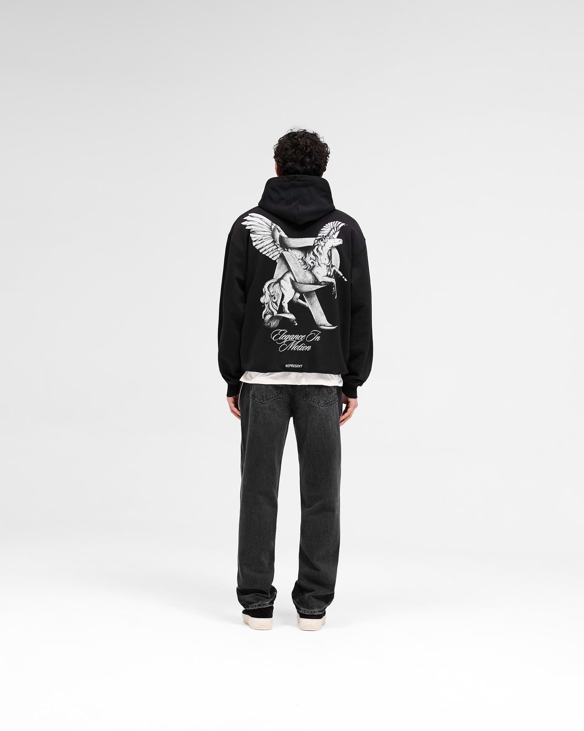 パーカー・フーディ REPRESENT ELEGANCE IN MOTION HOODIE IN COTTON JERSEY REPRESENT Men's Elegance in Motion Oversized Hoodie | Neiman