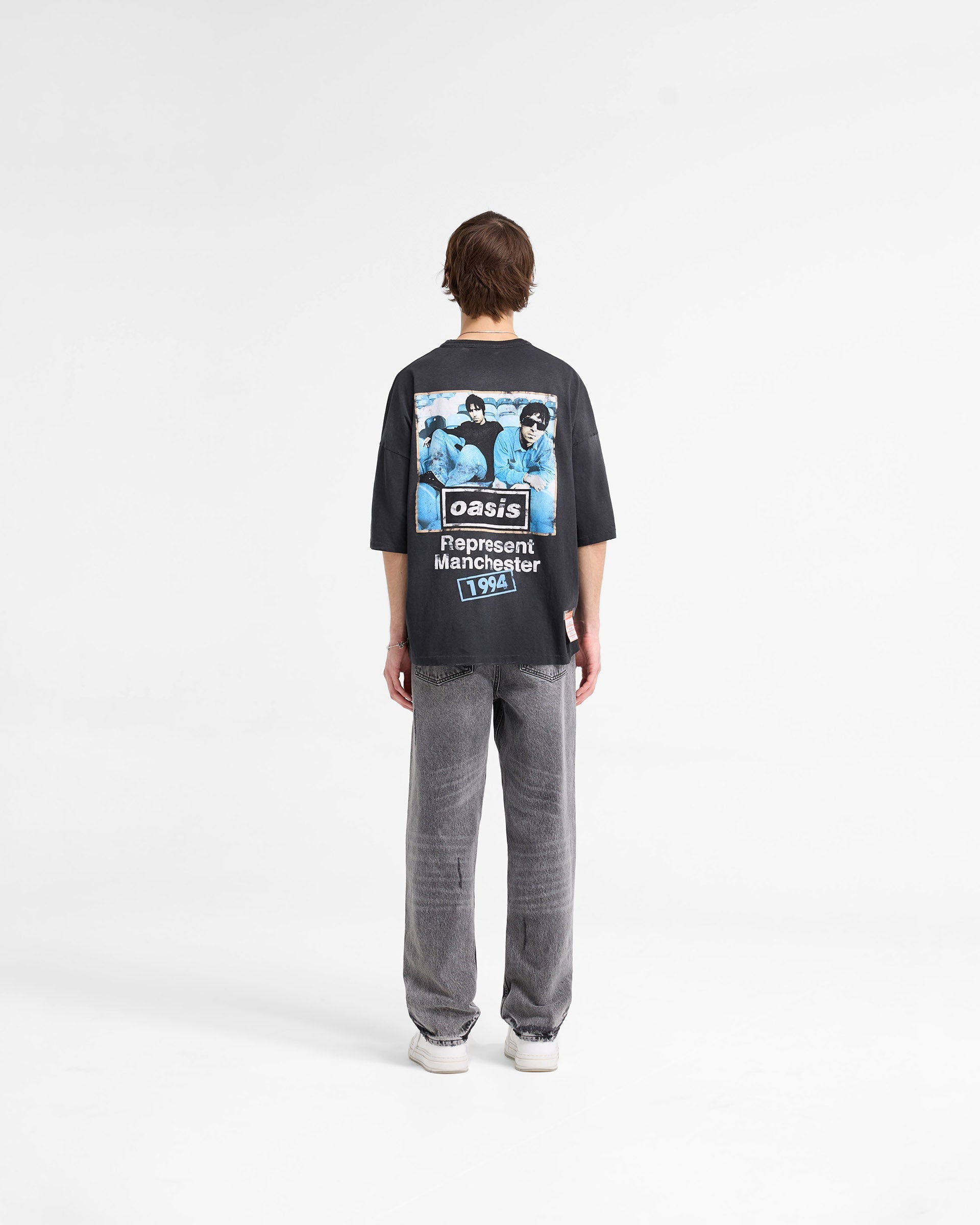 Represent X Oasis Maine Road T-Shirt - Washed Black