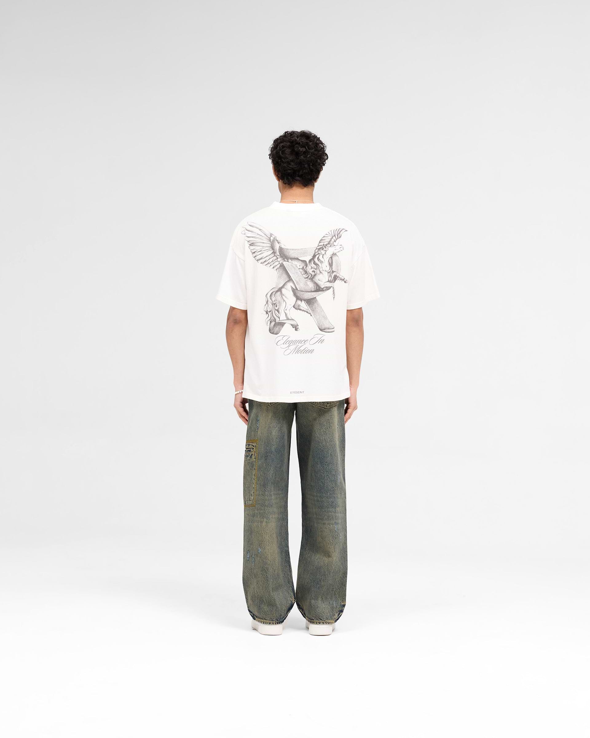 Elegance In Motion T-Shirt | Flat White | REPRESENT