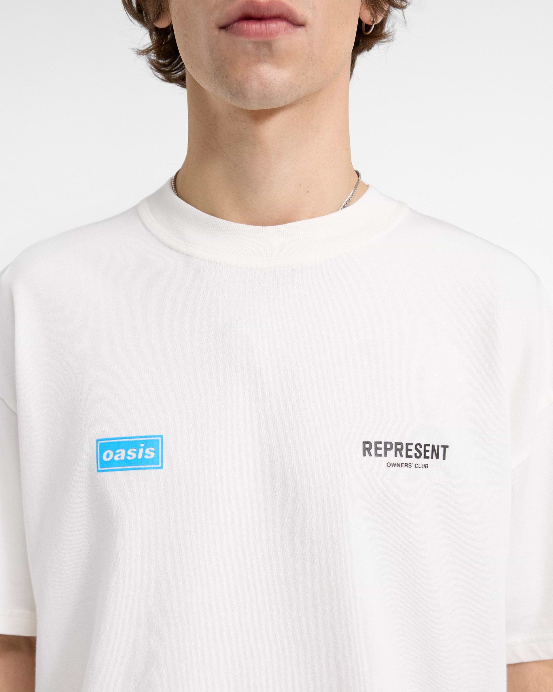 リプレゼント　Oasis オーナーズクラブ　Tシャツ Represent X Oasis Owners Club T-Shirt | Flat White | REPRESENT