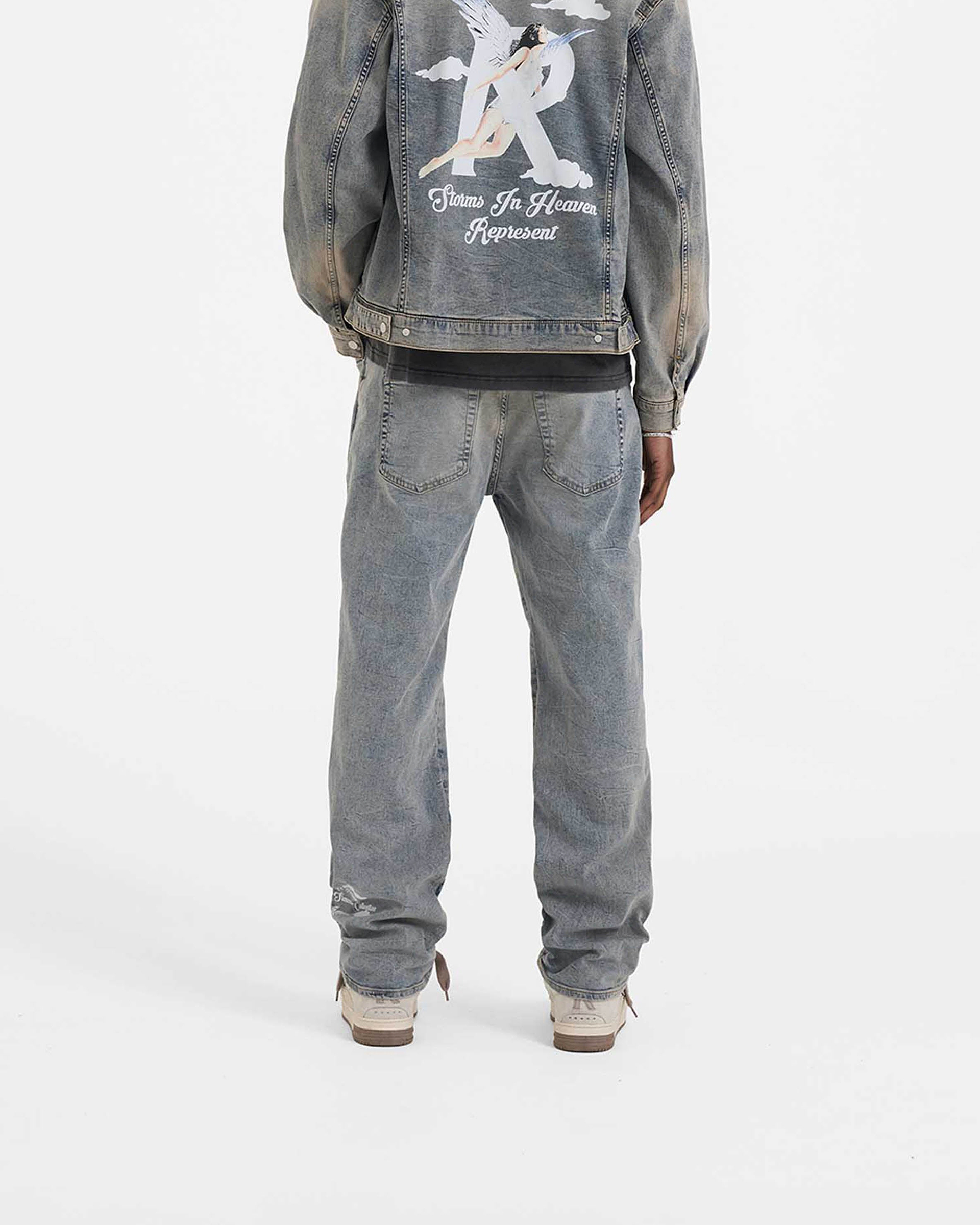 Storms in Heaven Denim - Blue Cream