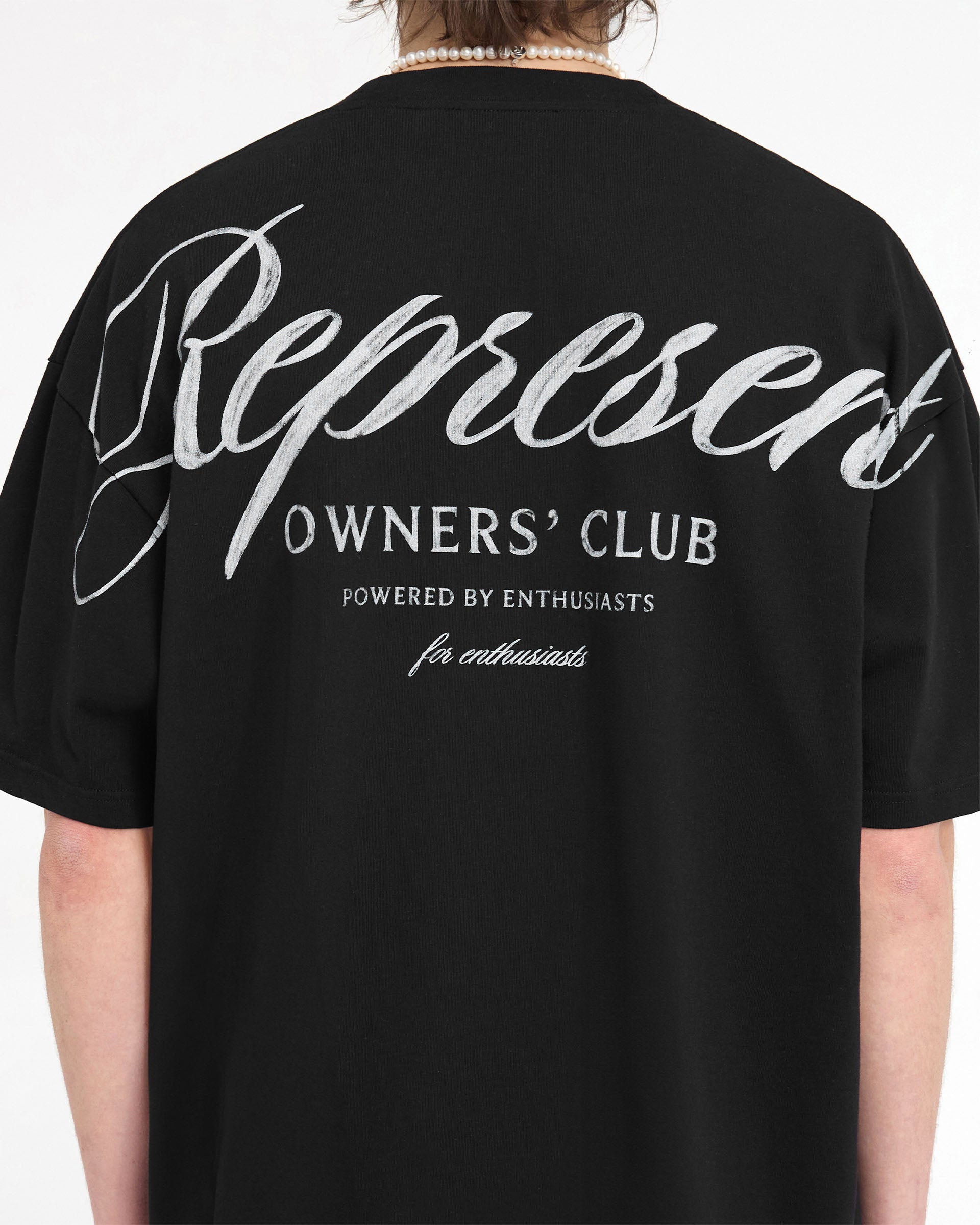 Represent Owners Club Script T-Shirt | Black | REPRESENT