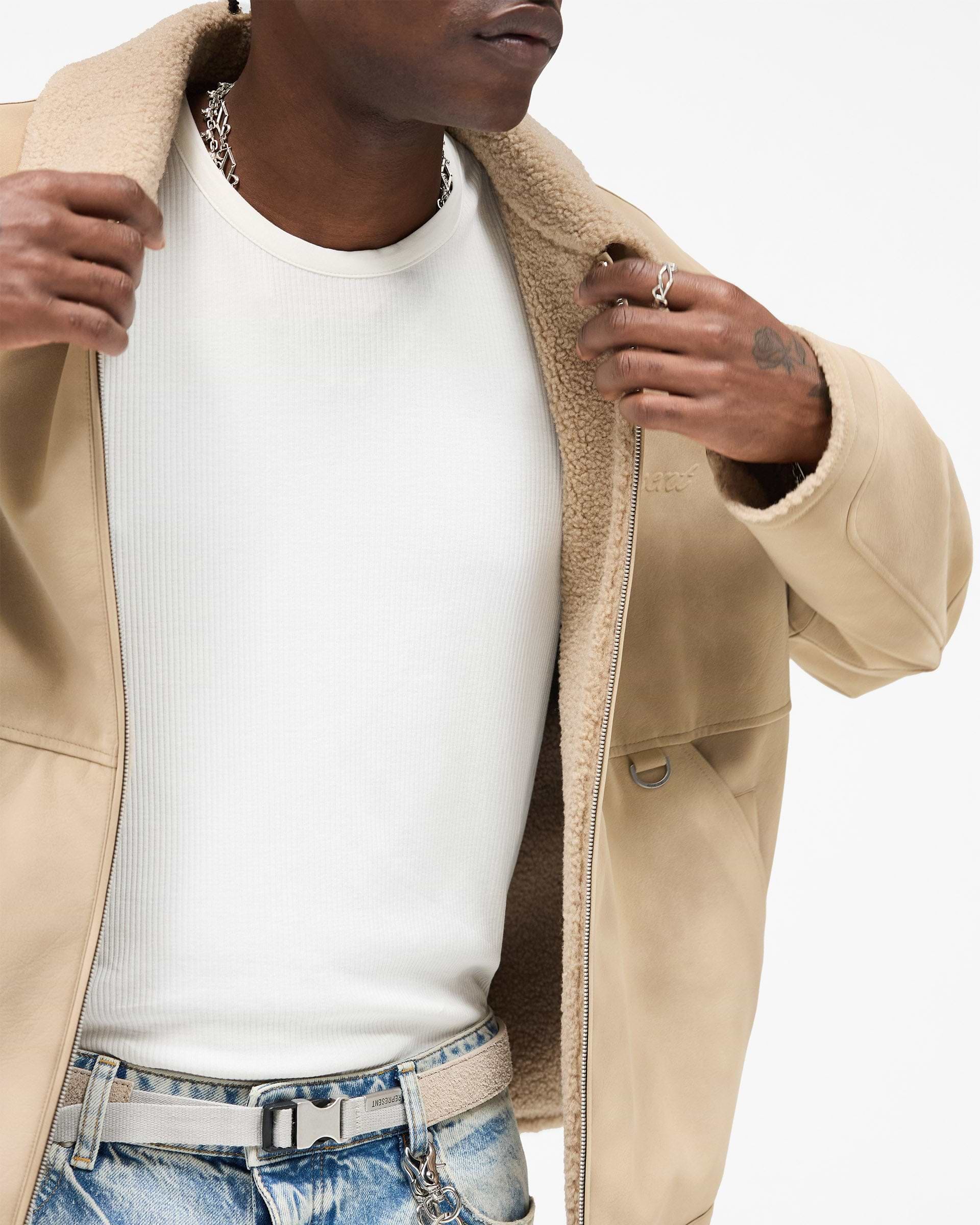 Cafe Shearling Jacket | Coats & Jackets | REPRESENT