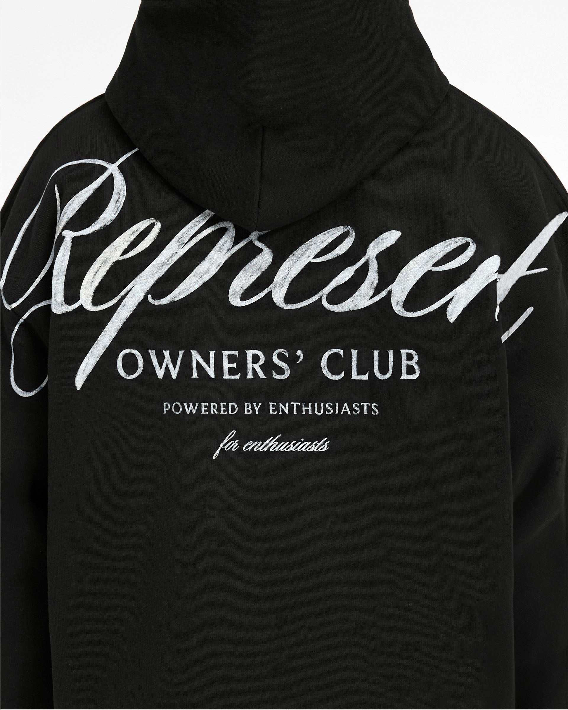 Represent オーナーズクラブスクリプトフーディー Represent Owners Club Script Hoodie | Black | REPRESENT