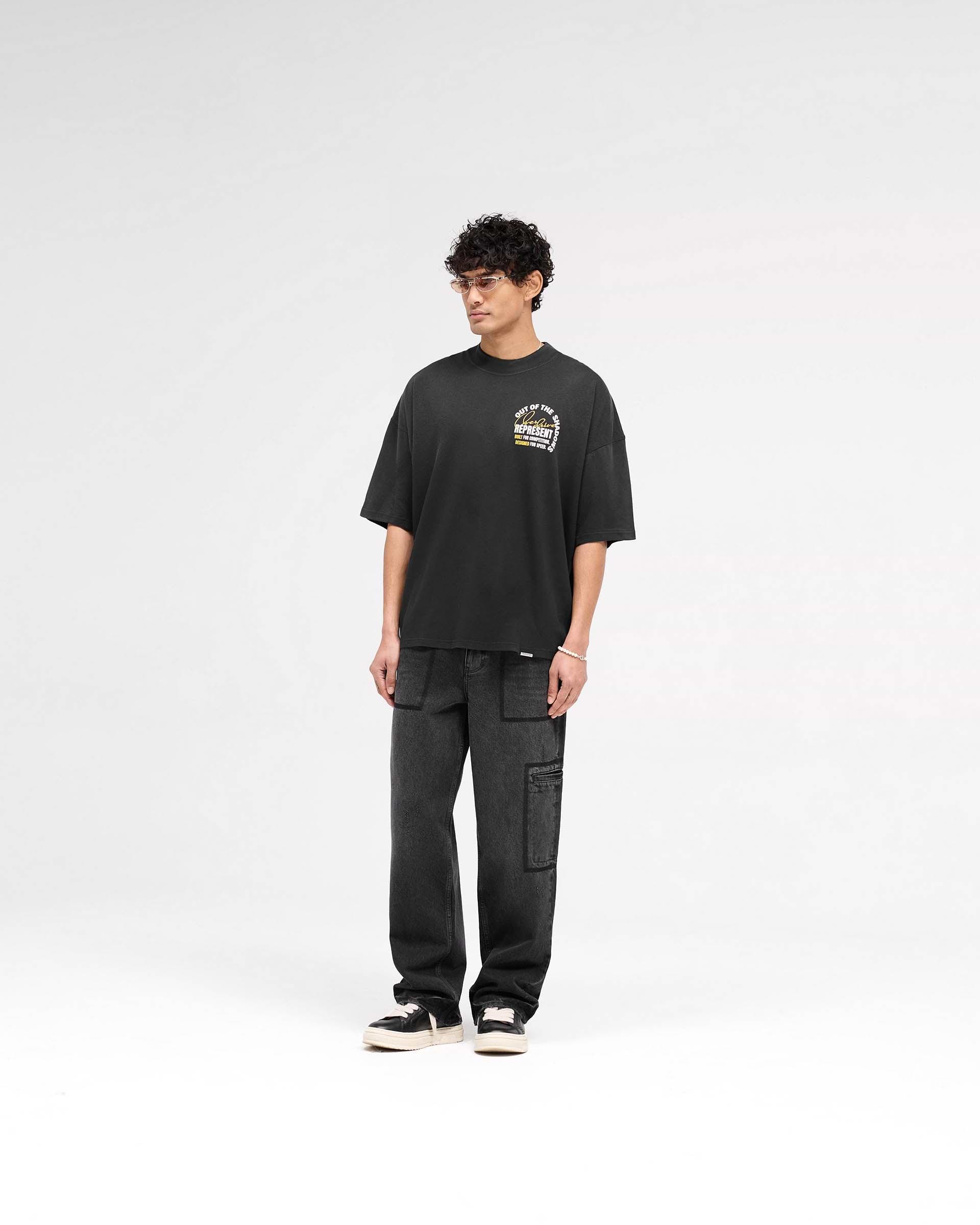 Out Of The Shadows T-Shirt - Stained Black | REPRESENT
