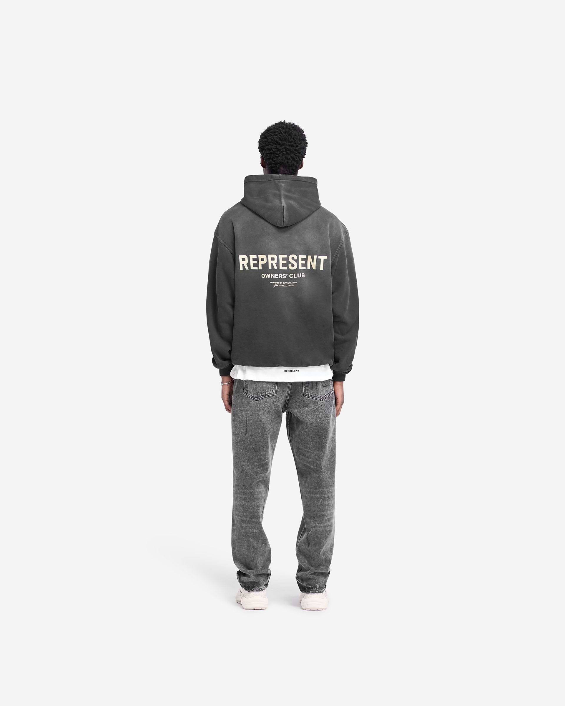 Aged Black Hoodie | Owners' Club | REPRESENT
