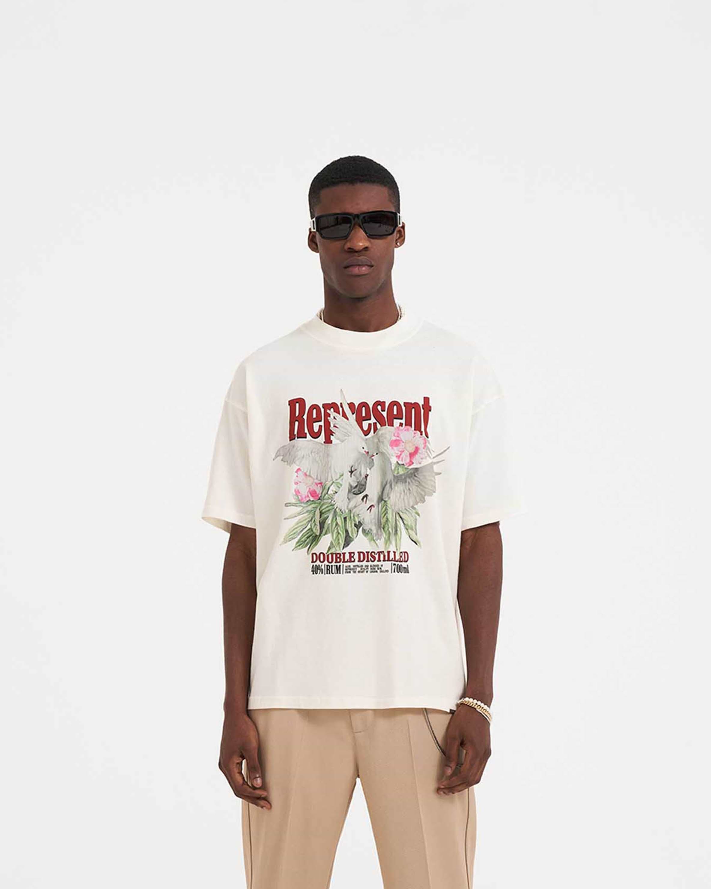 洋楽 TE: What You Represent? Double Distilled T-Shirt | Flat White | REPRESENT