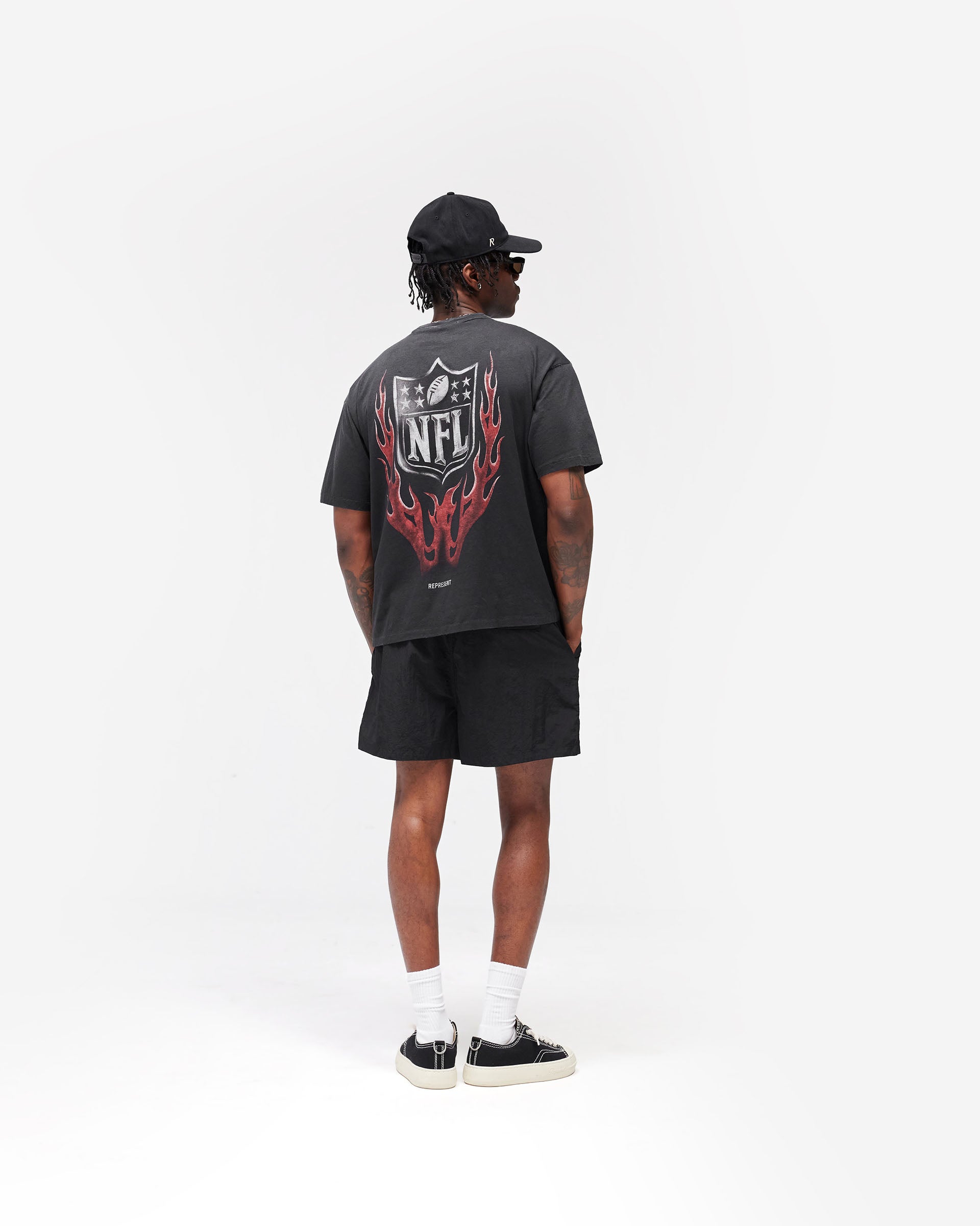 NFL Shield x Represent T-Shirt - Stained Black