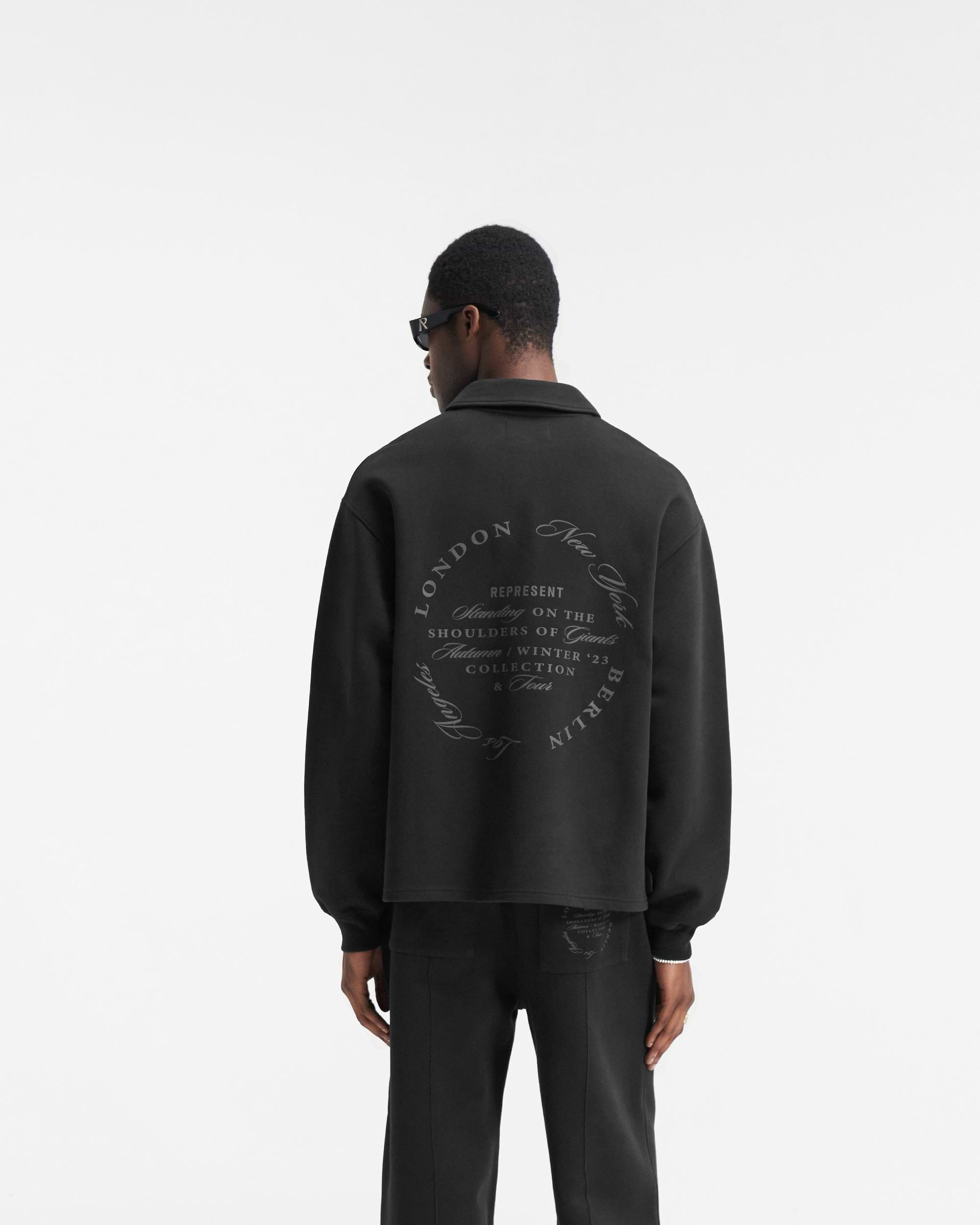 Season Tour Quarter Zip Sweater - Black