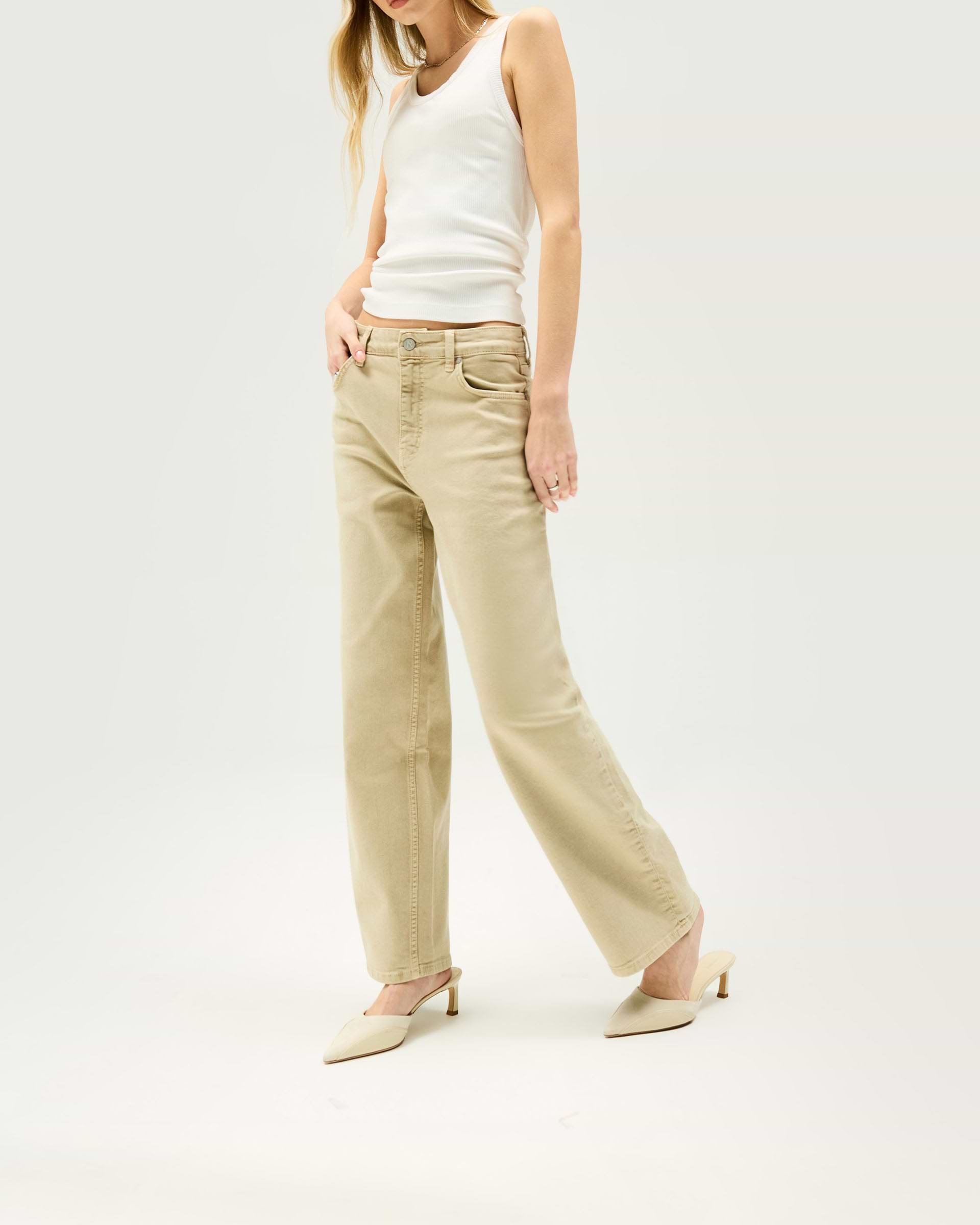 Balloon Leg Jean - Iced Latte