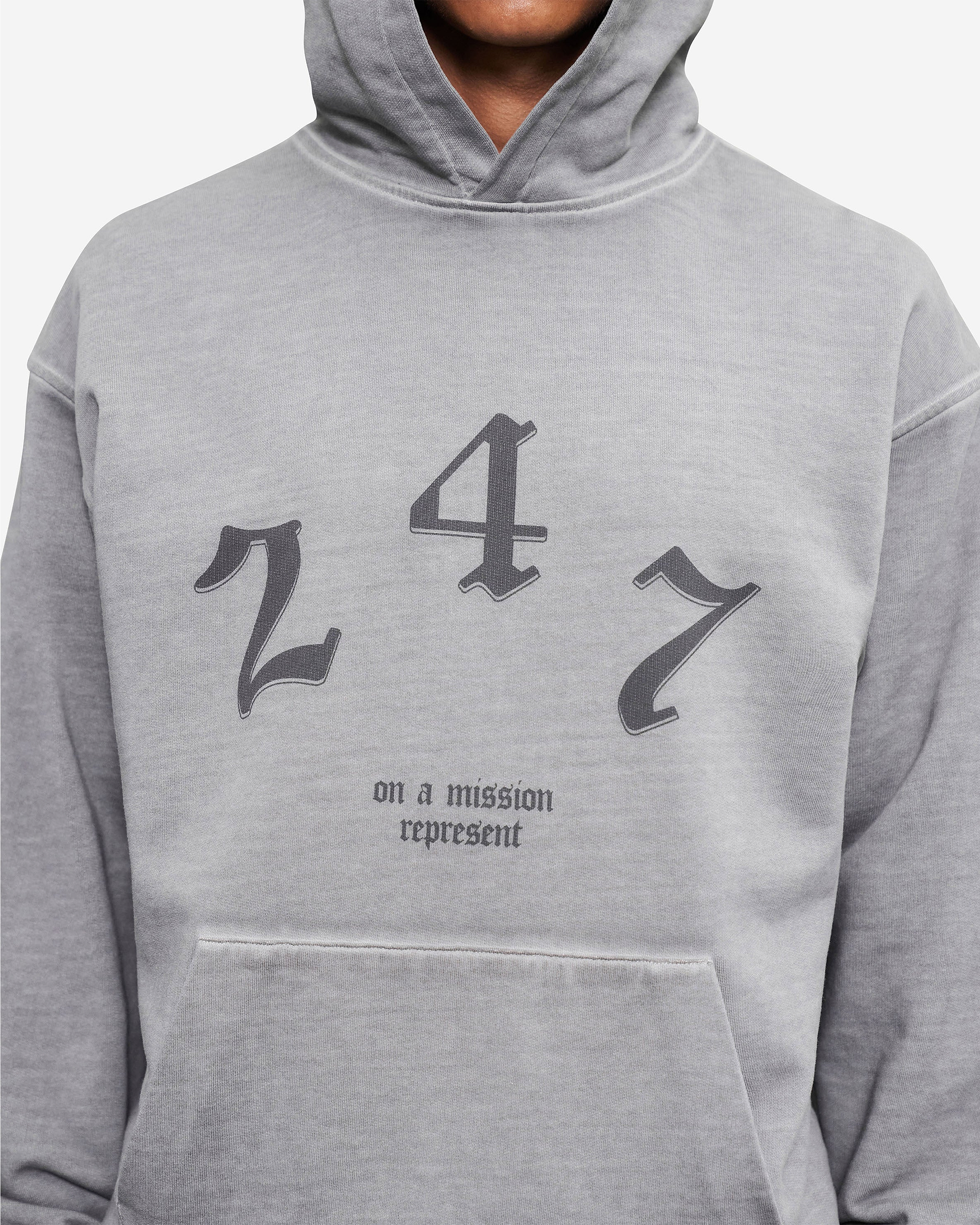 Vintage 247 Oversized Hoodie - Smoke