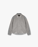 Shearling Scoop Hem Shirt