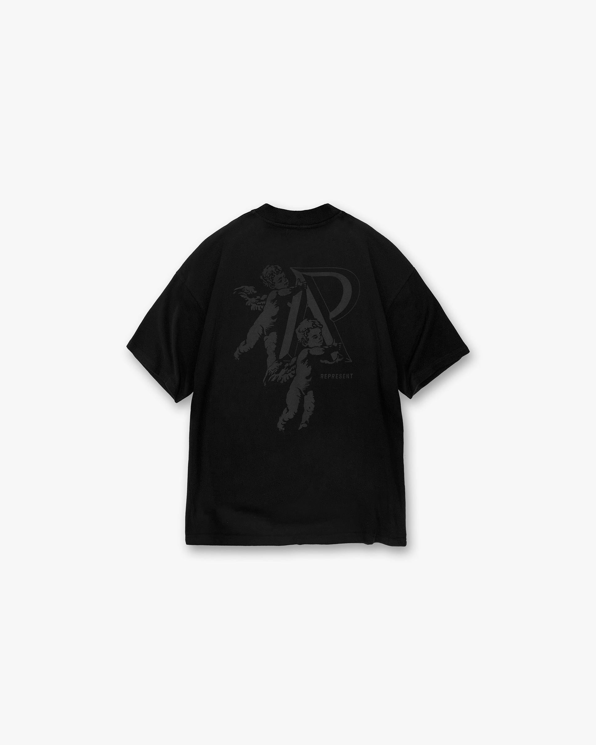 Cherub Initial T-Shirt - Black