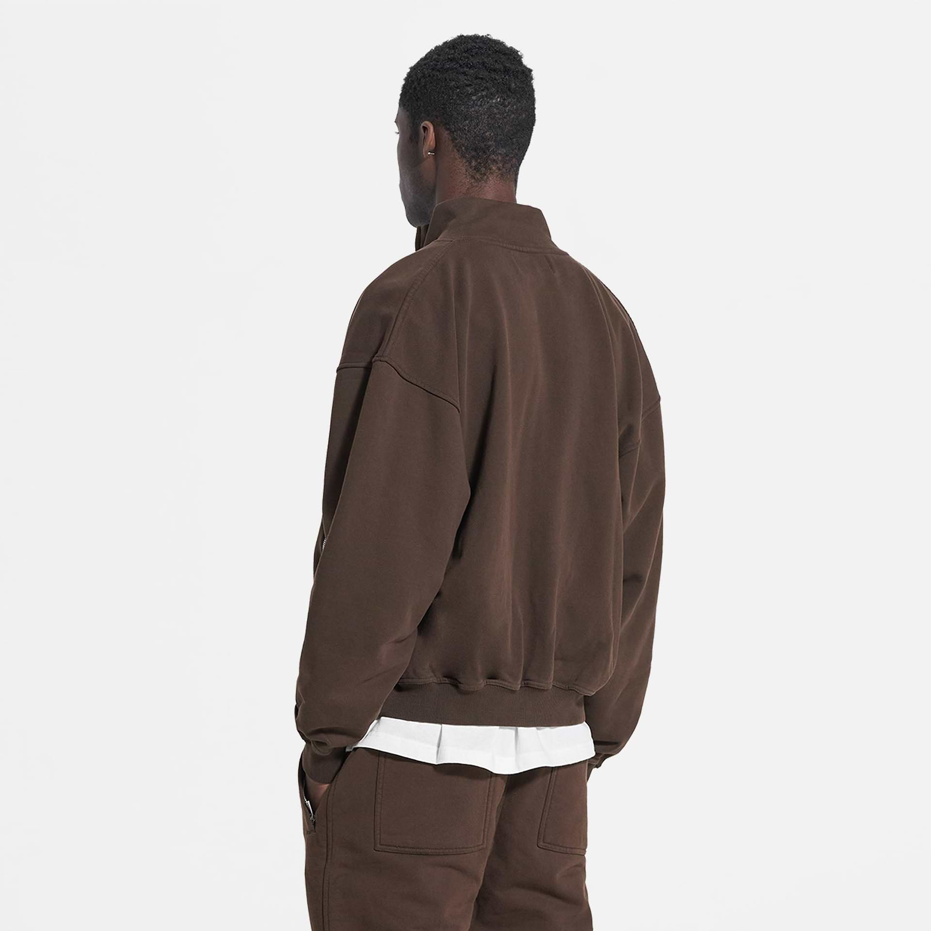 Blank Track Jacket - Vintage Brown