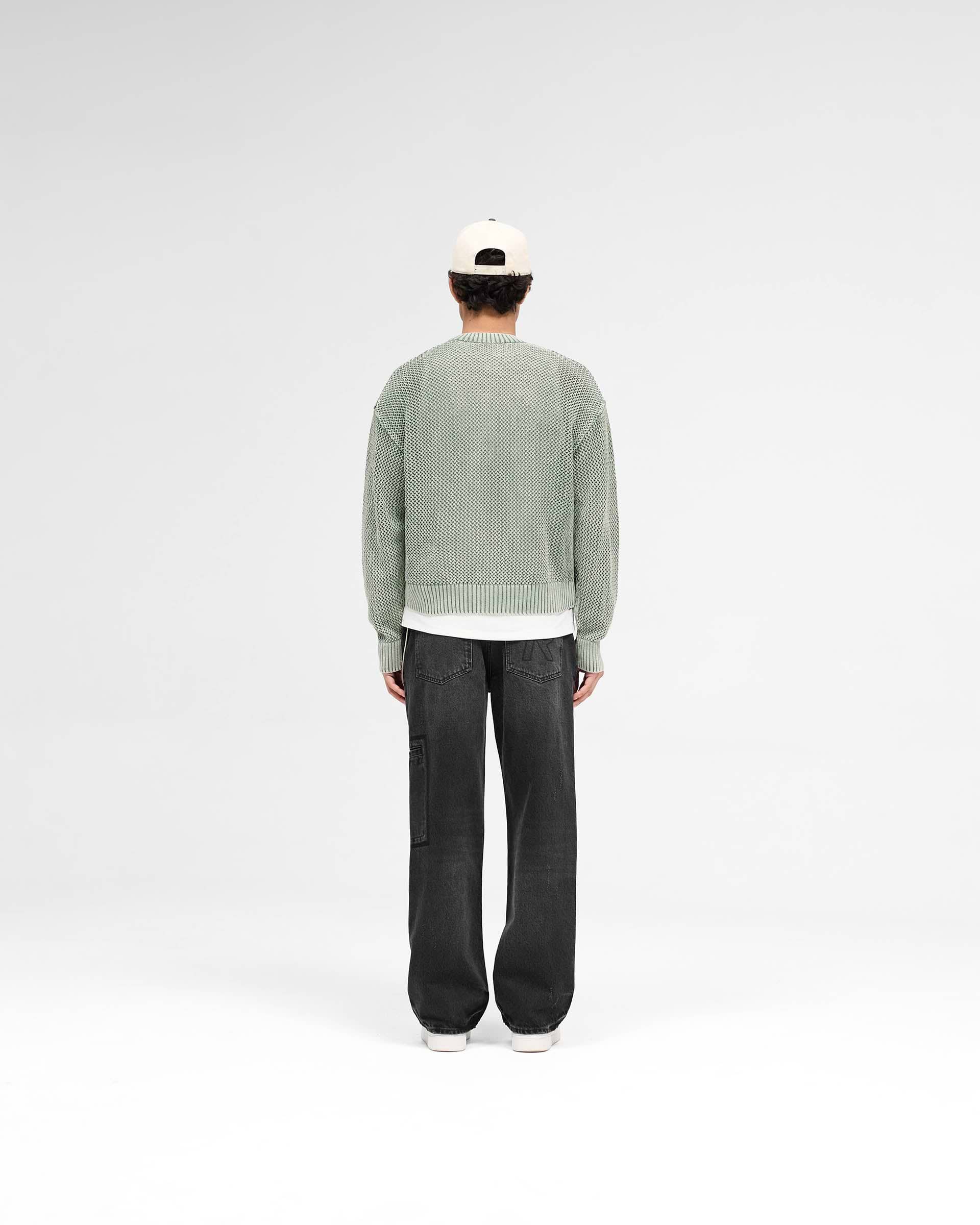 Open Gauge Knit Sweater | Forest Green | REPRESENT