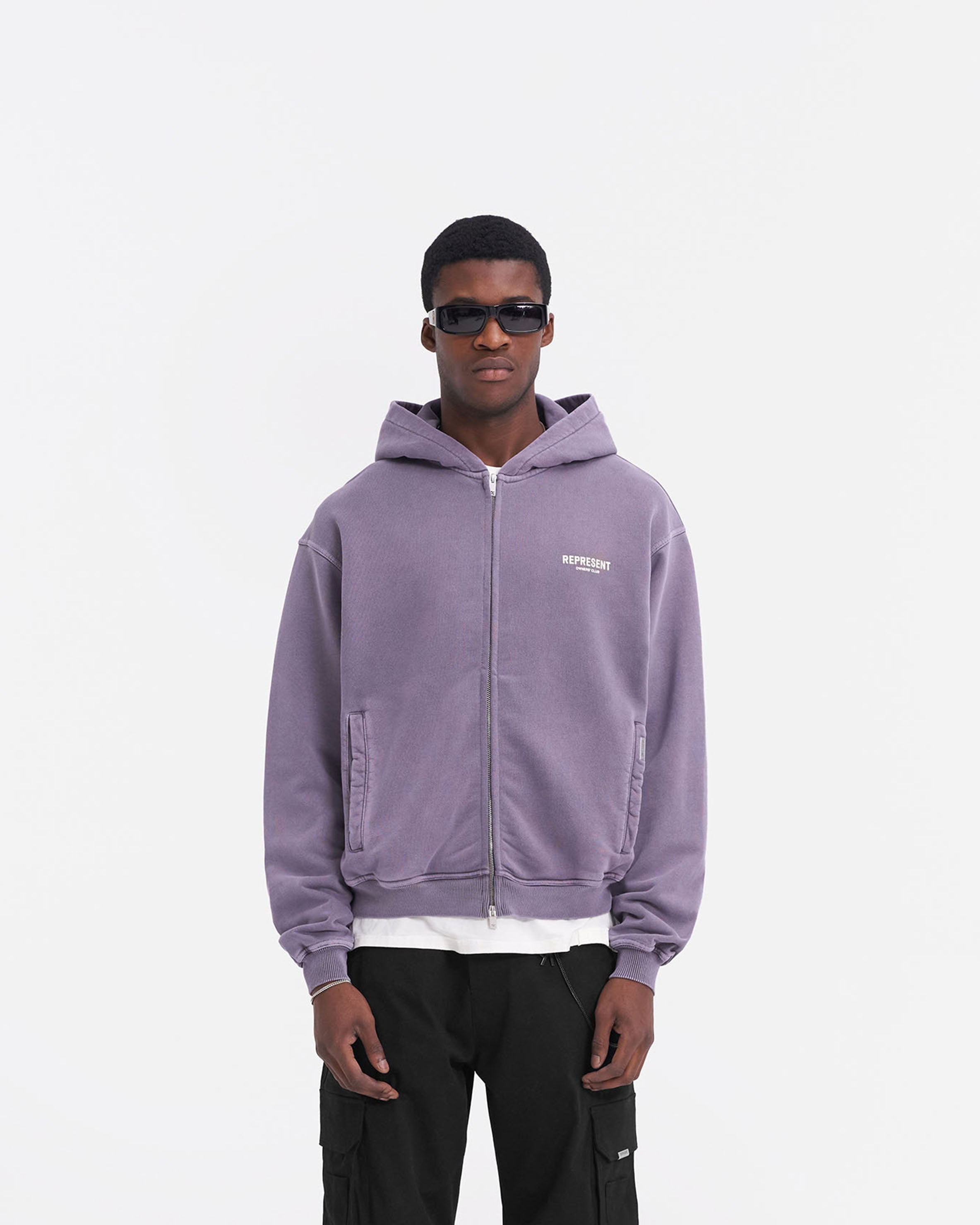 Represent Owners Club Zip Hoodie - Vintage Violet