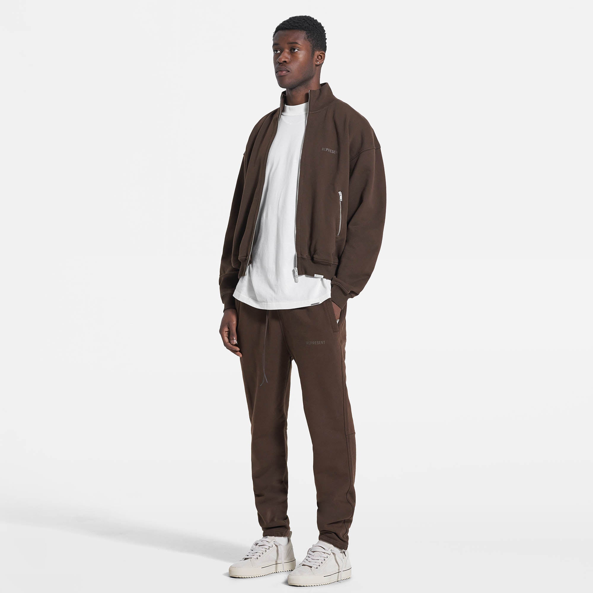 Blank Track Jacket - Vintage Brown