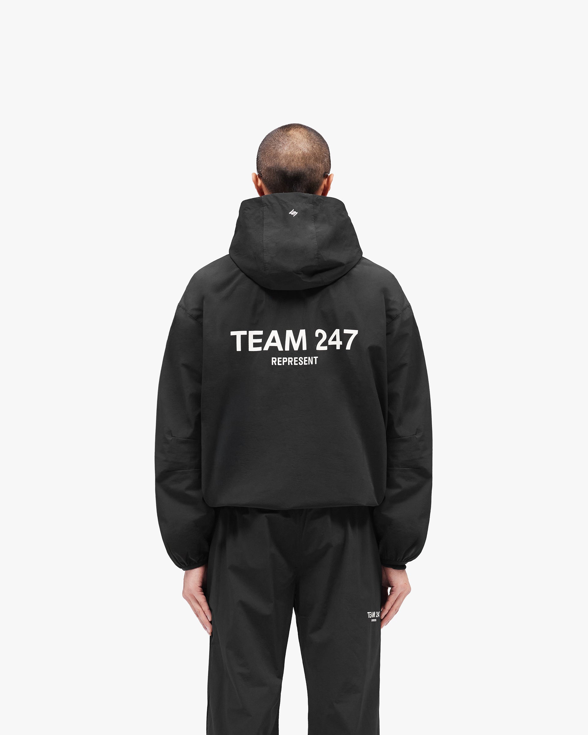 CLANE　 WATER REPELLENT TRACK JACKET Team 247 Track Jacket - Jet Black | 247 SS26 Outerwear | REPRESENT