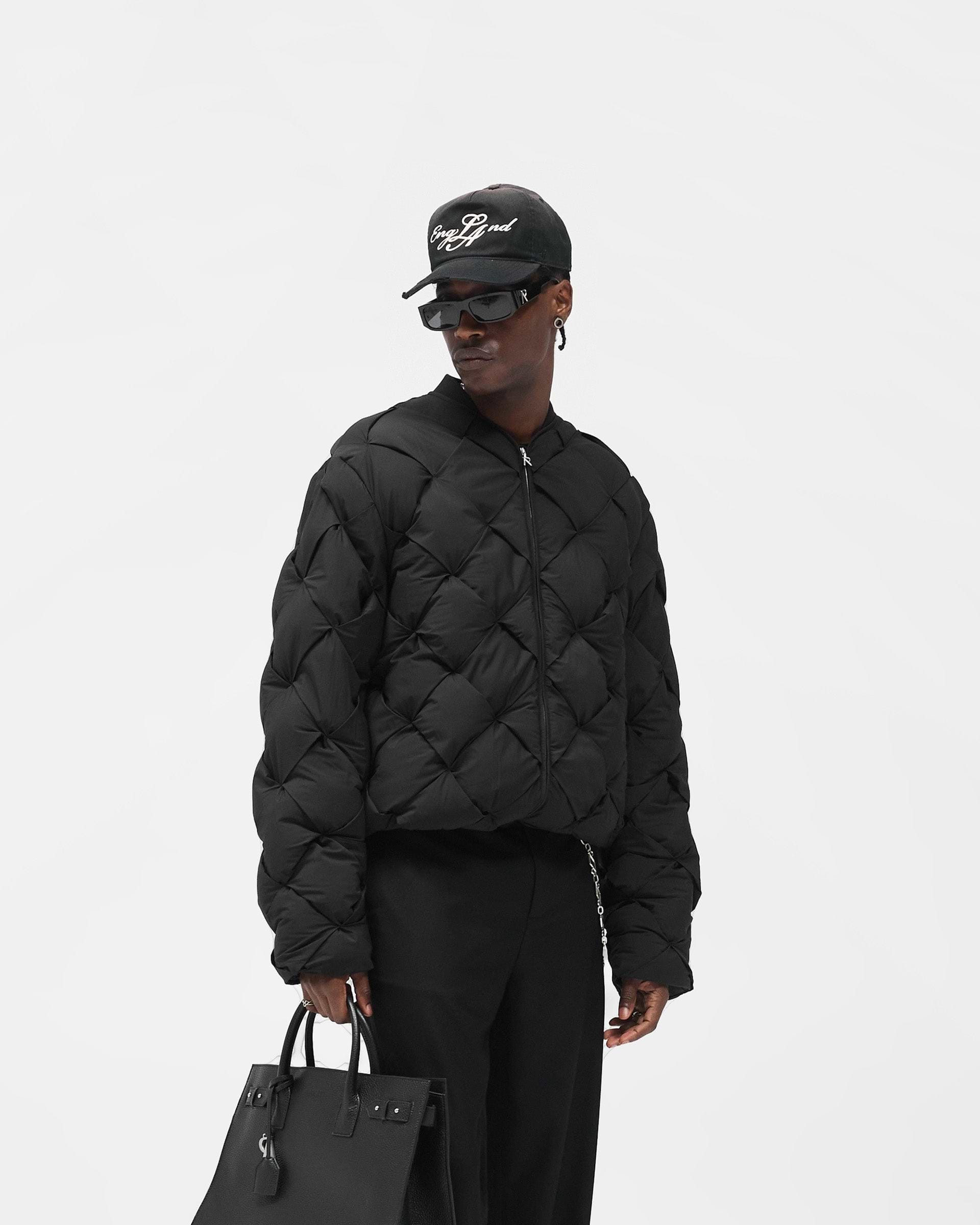 Jet Black Pillow Puffer | Mens Puffercoats | REPRESENT