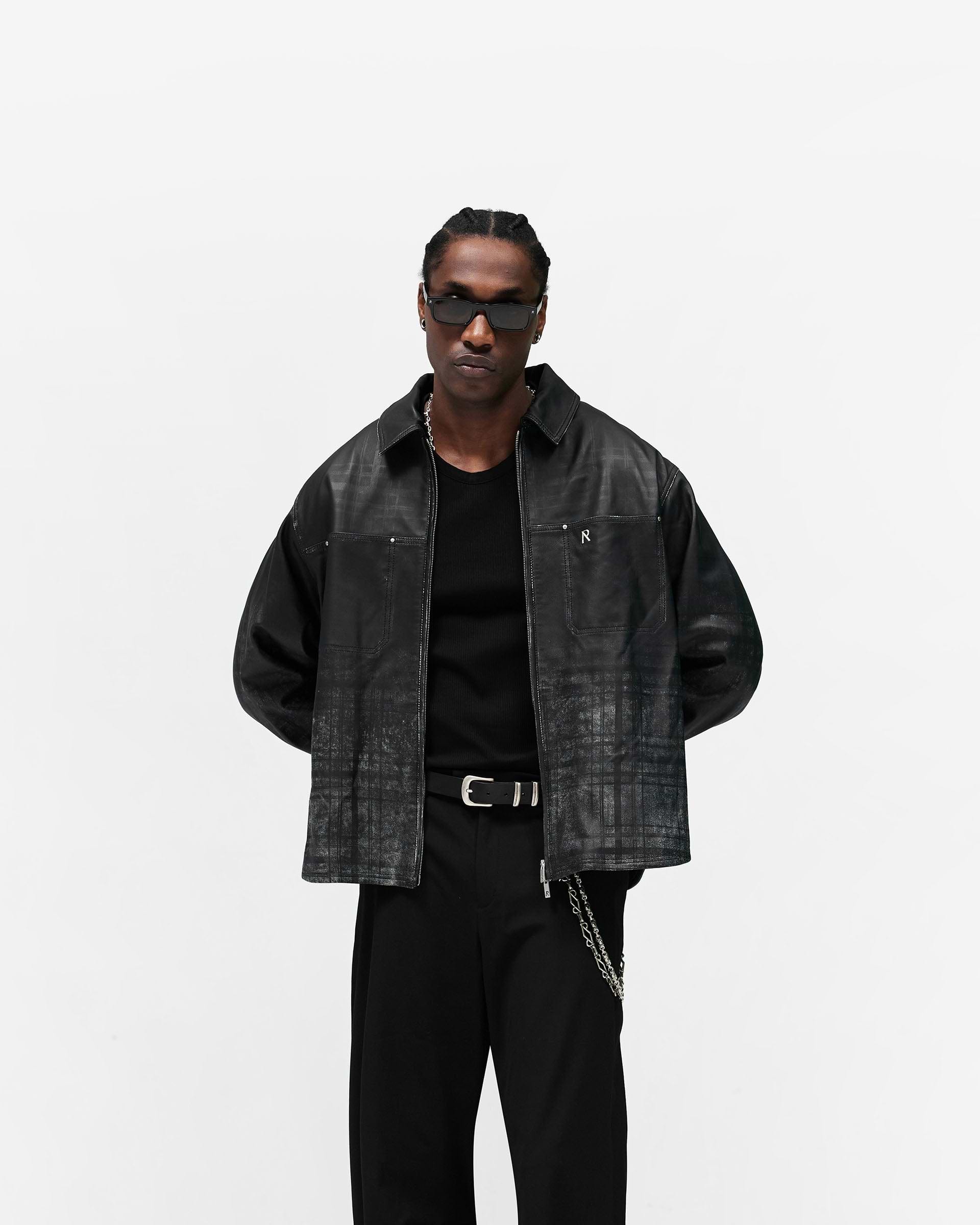 Rodeo Jet Black Leather Jacket | Mens Jackets | REPRESENT