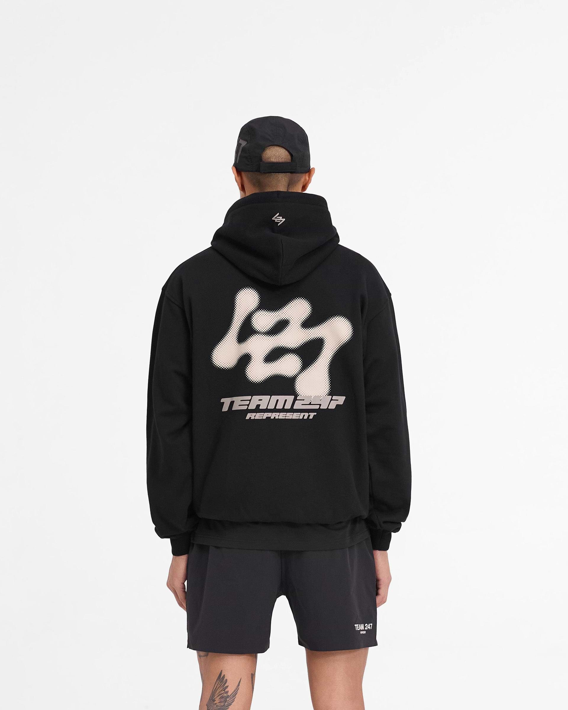 247 Future Terrains Oversized Hoodie - Black