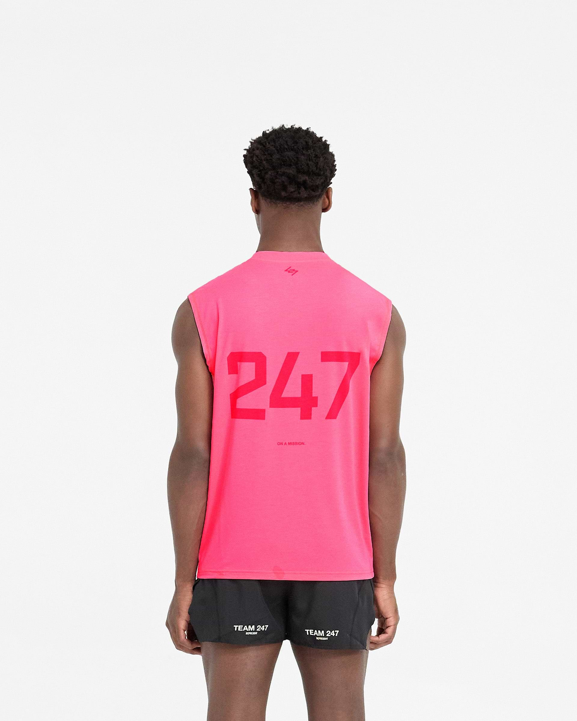 247 Oversized Tank - Ultra Pink