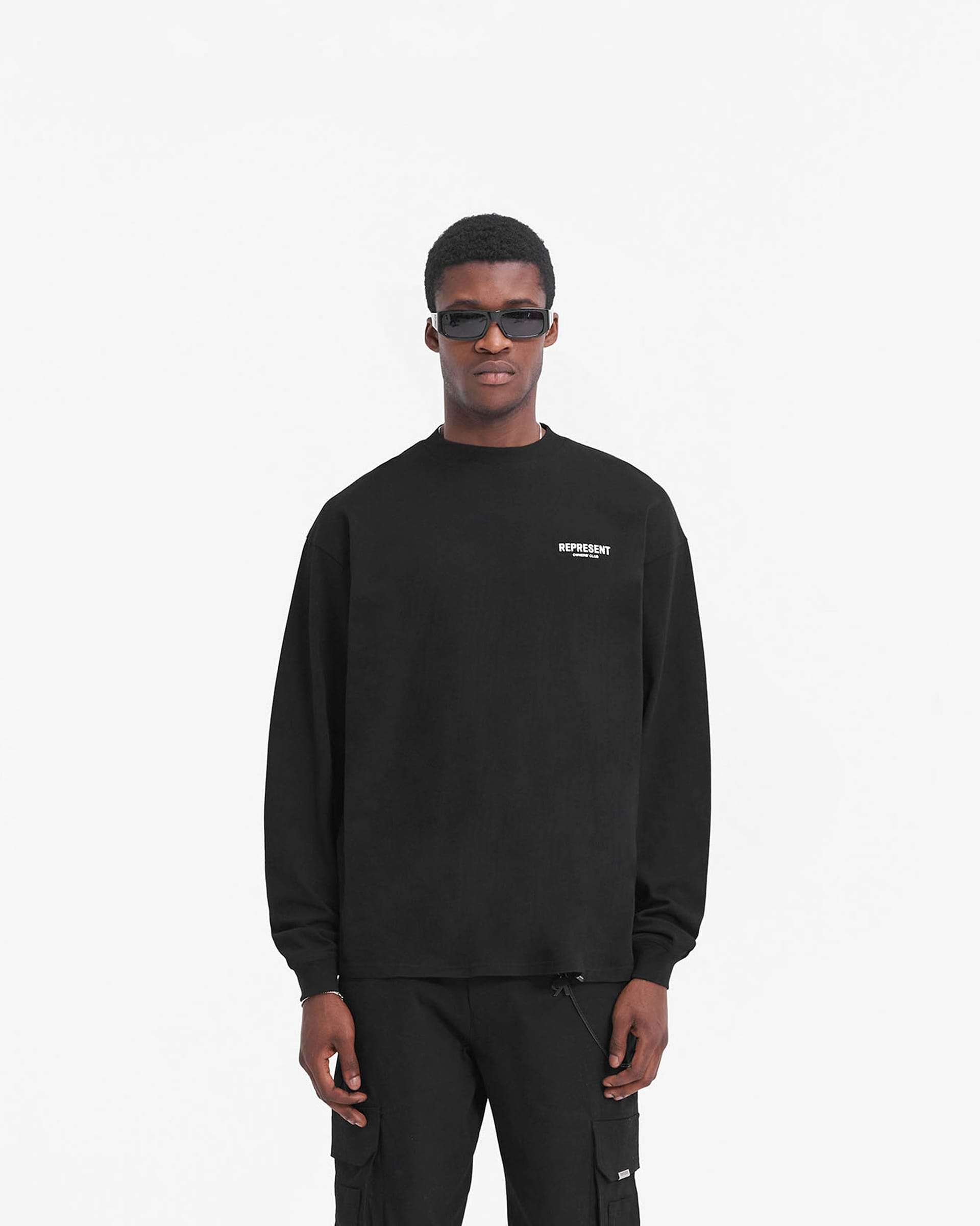 Represent Owners Club Long Sleeve T-Shirt - Black