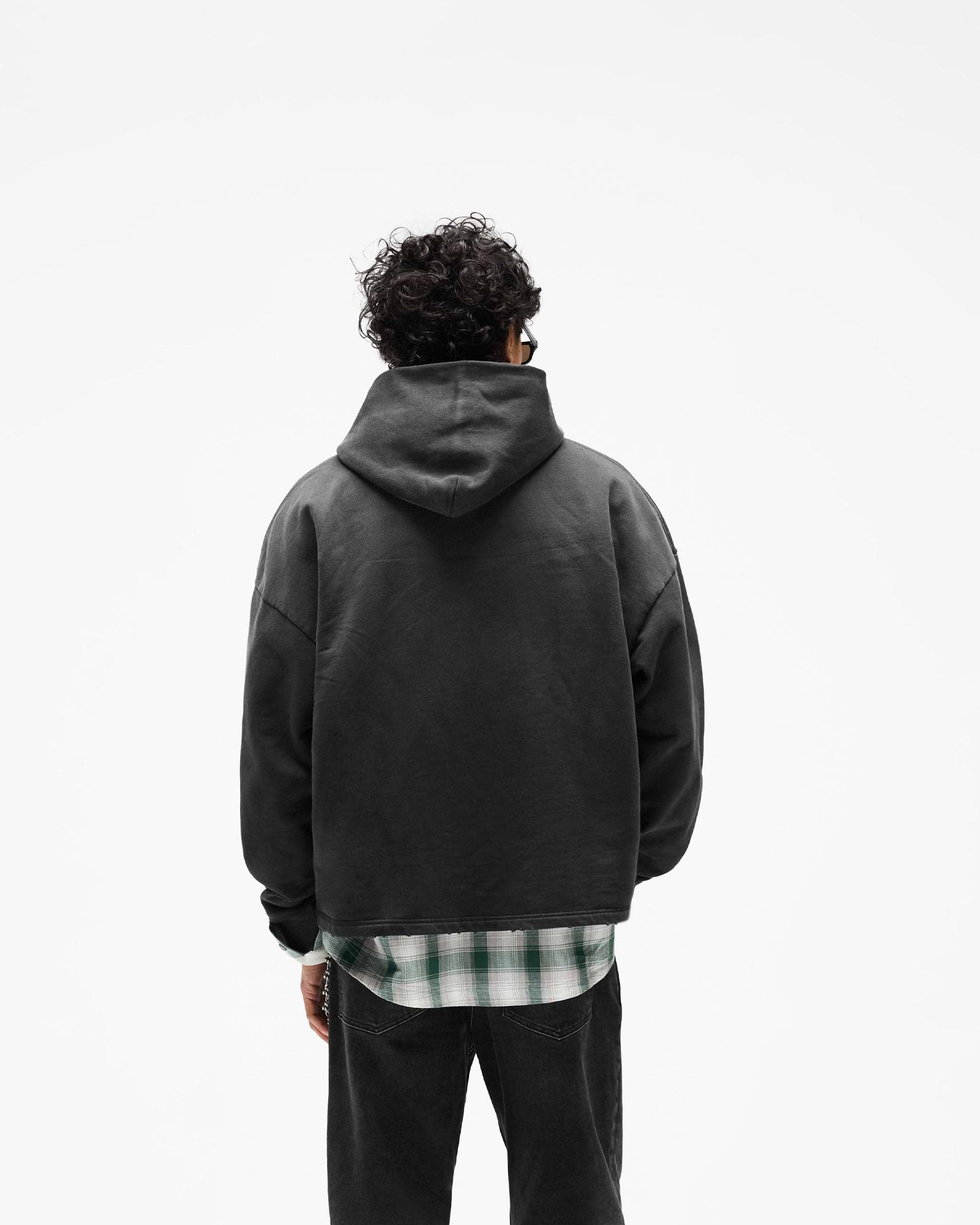 Represent Embellished Hoodie - Stained Black