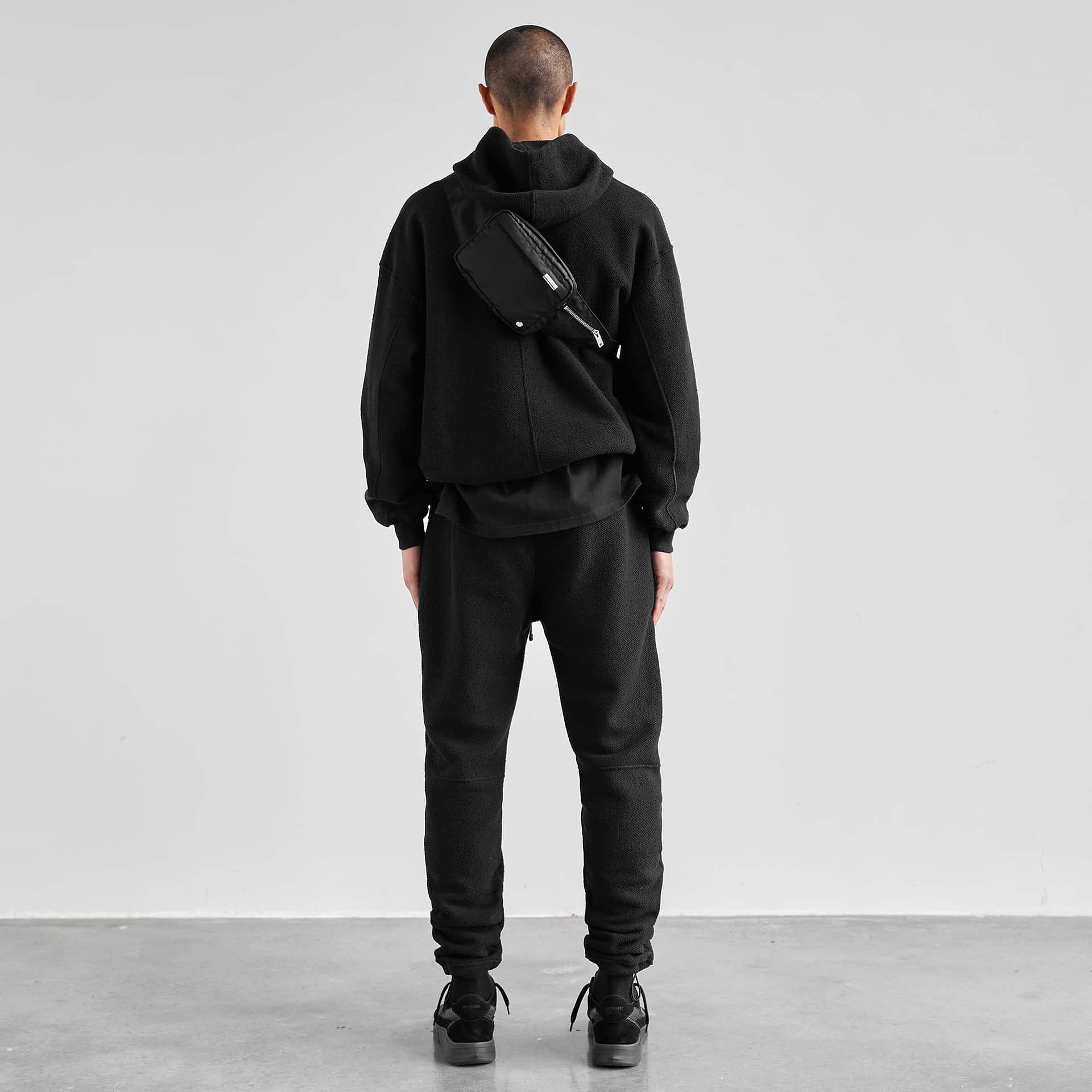 Dual Loopback Hoodie - All Black