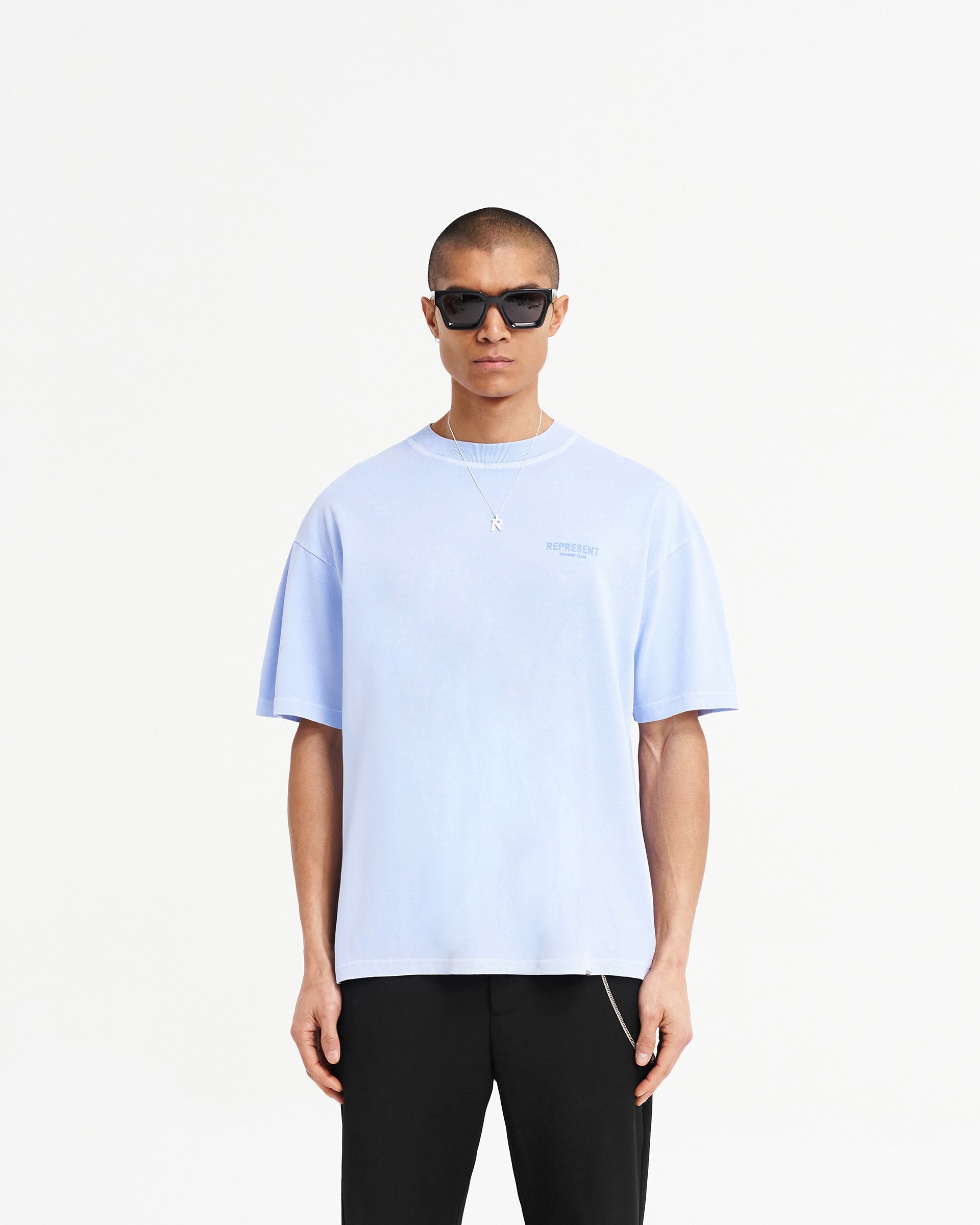 Tシャツ・カットソー REPRESENT REPRESENT OWNERS CLUB OVERSIZE T-SHIRT IN COTTON Represent Owners Club T-Shirt | Vista Blue | REPRESENT
