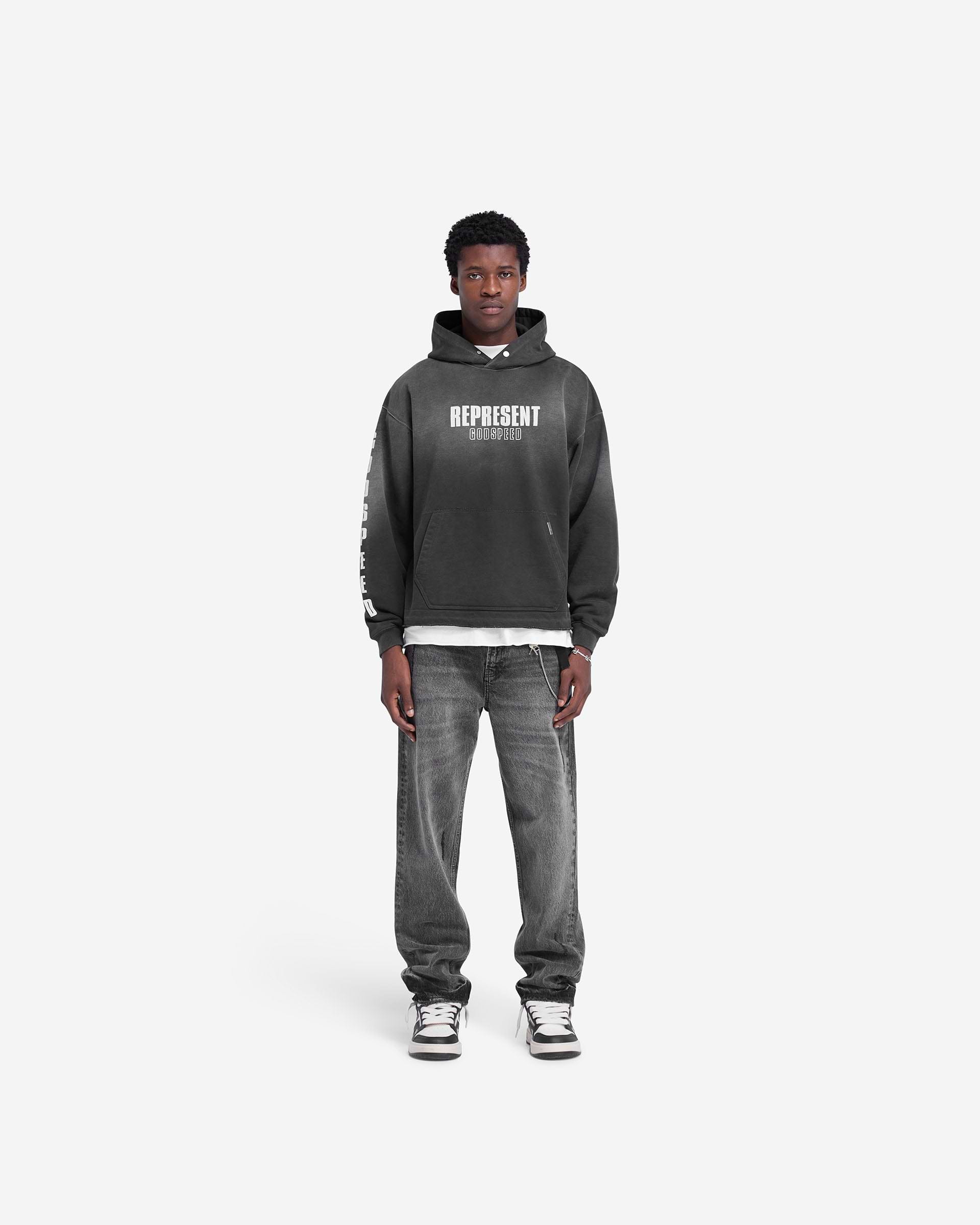 Godspeed Hoodie - Aged Black | REPRESENT