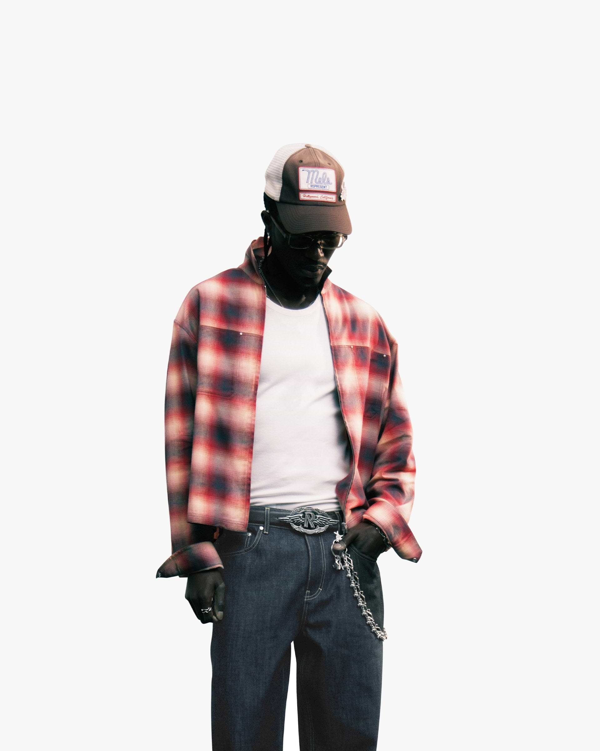 Sunset Flannel - Racing Red