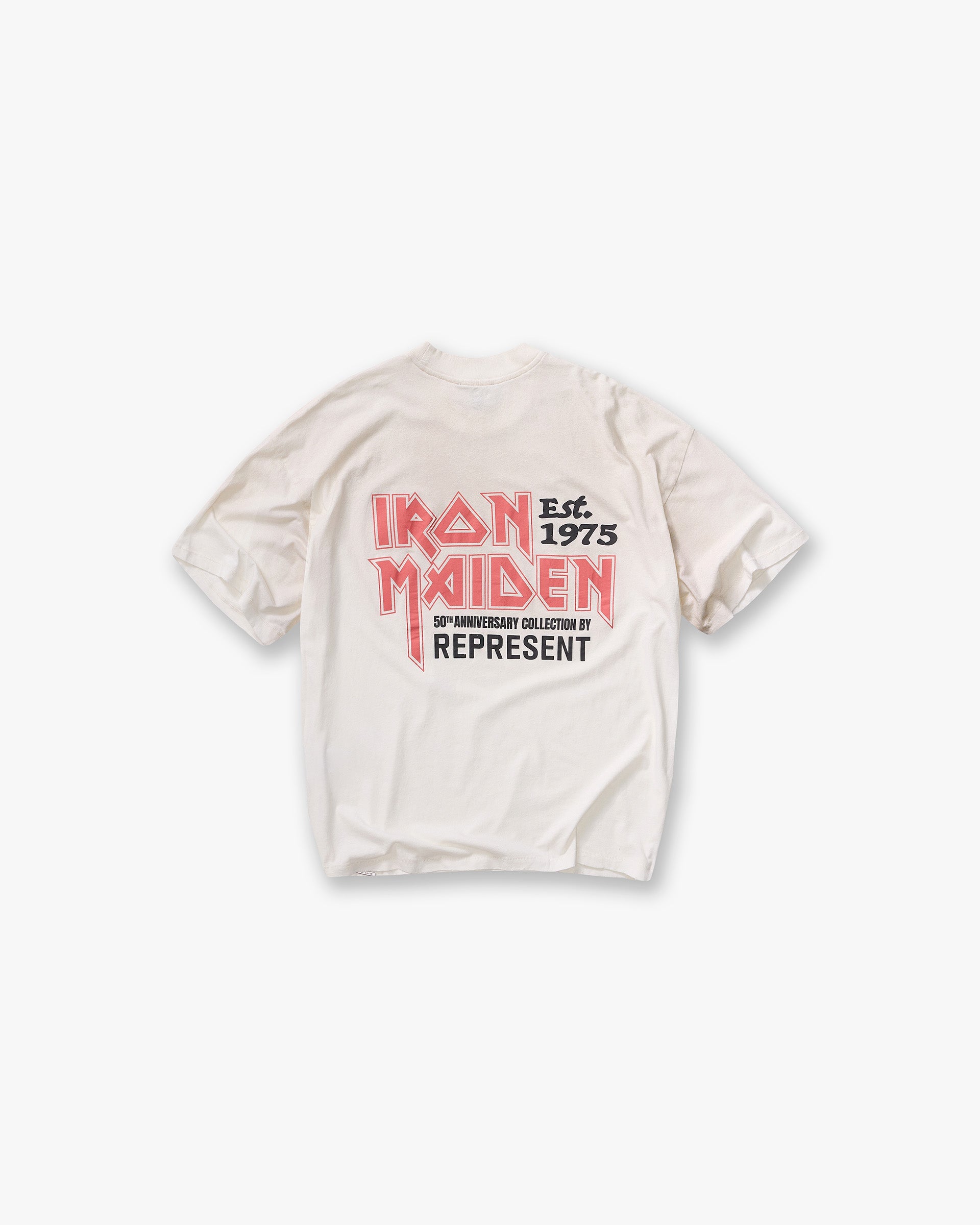 Represent x Iron Maiden Anniversary T-Shirt | Ecru | REPRESENT Represent x Iron Maiden Anniversary T-Shirt | Ecru | REPRESENT