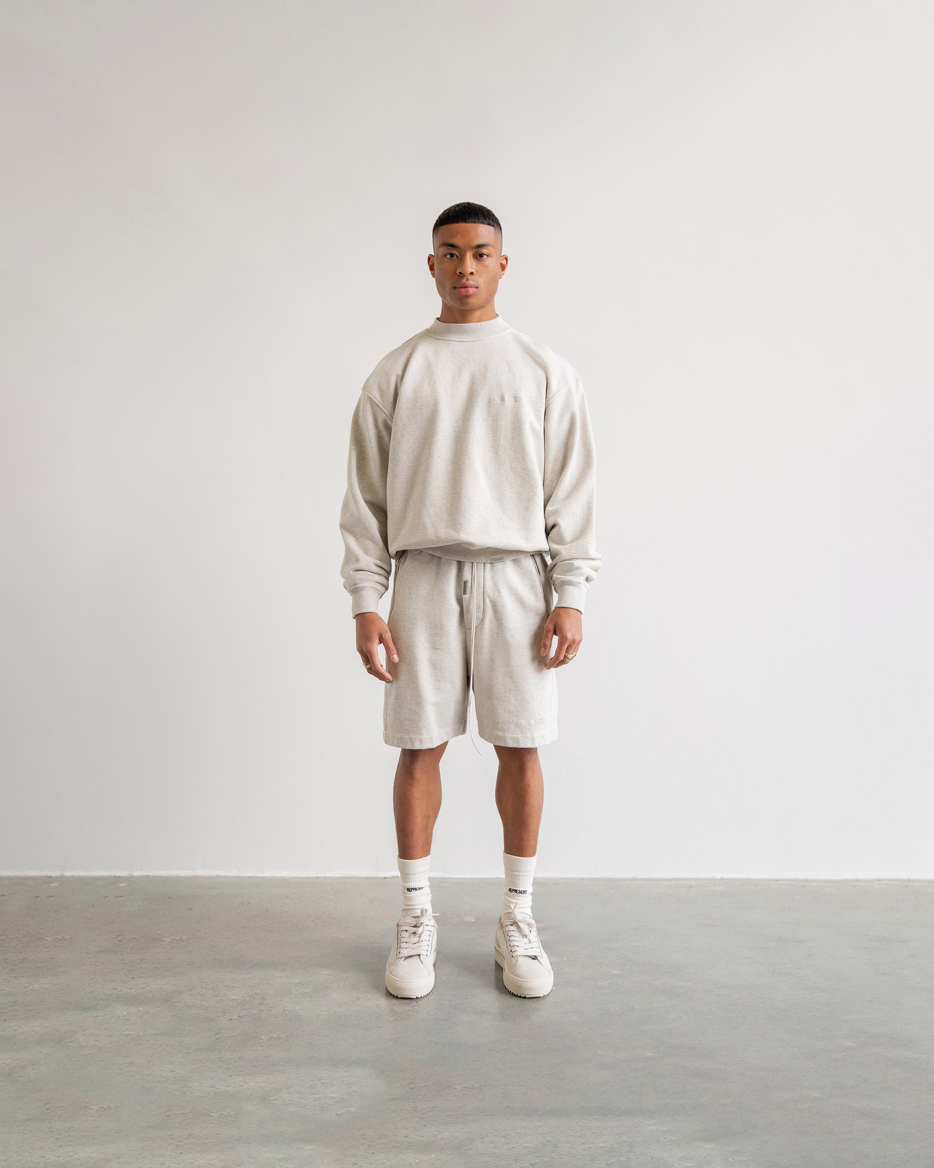 Blank Shorts - Cream Marl