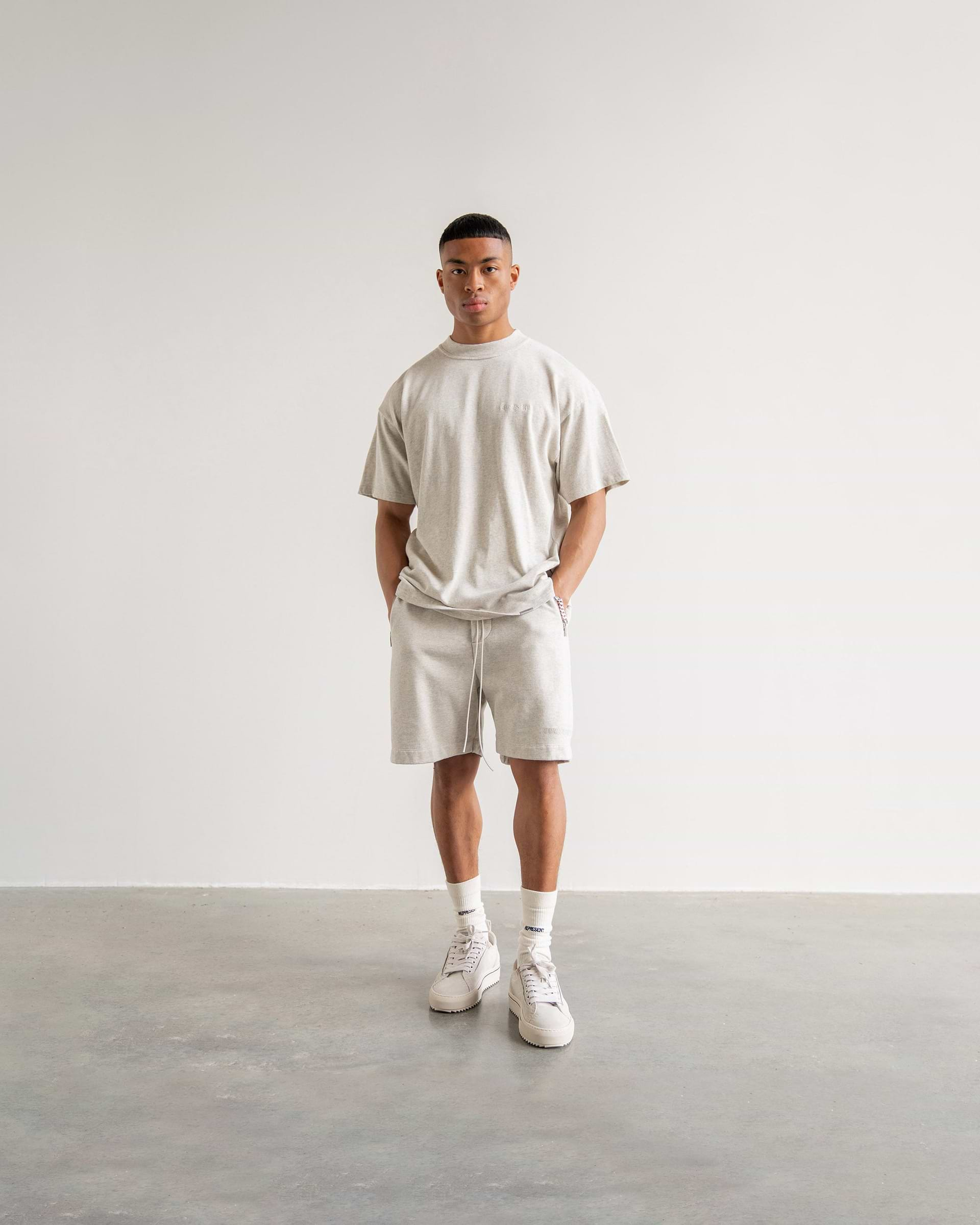 Blank Shorts - Cream Marl