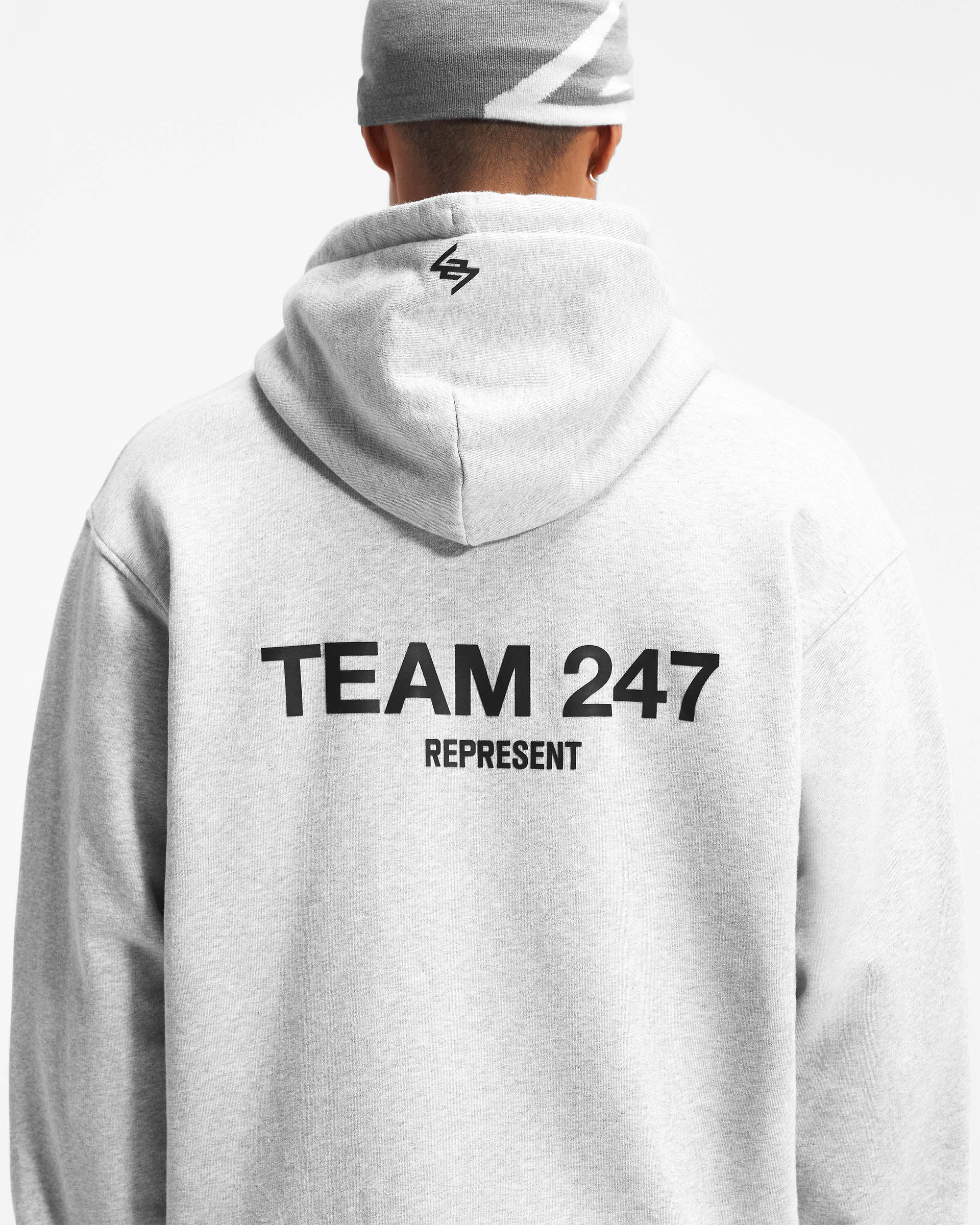 Team 247 Oversized Hoodie - Ash Grey